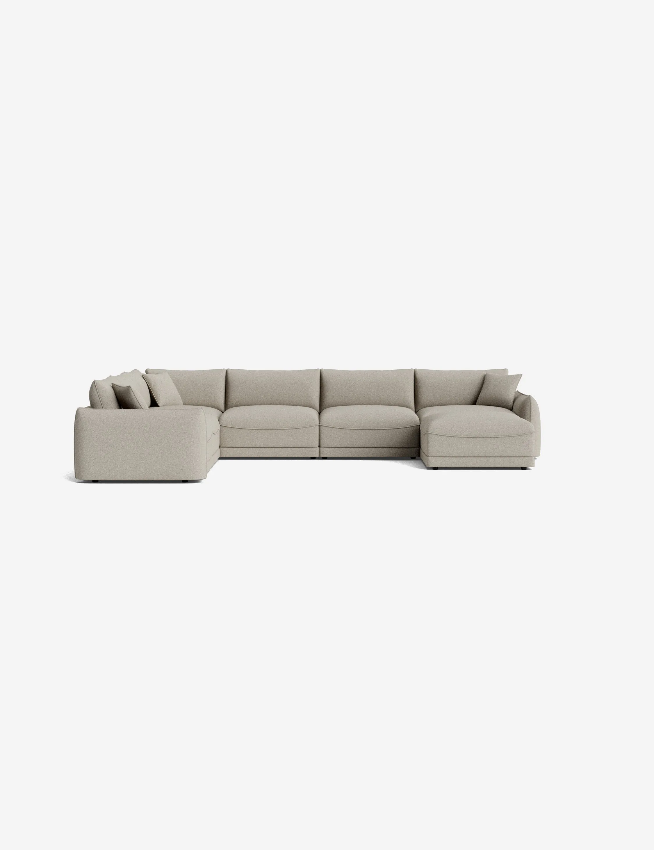 Balmer Modular Corner Sectional Sofa With Ottoman
