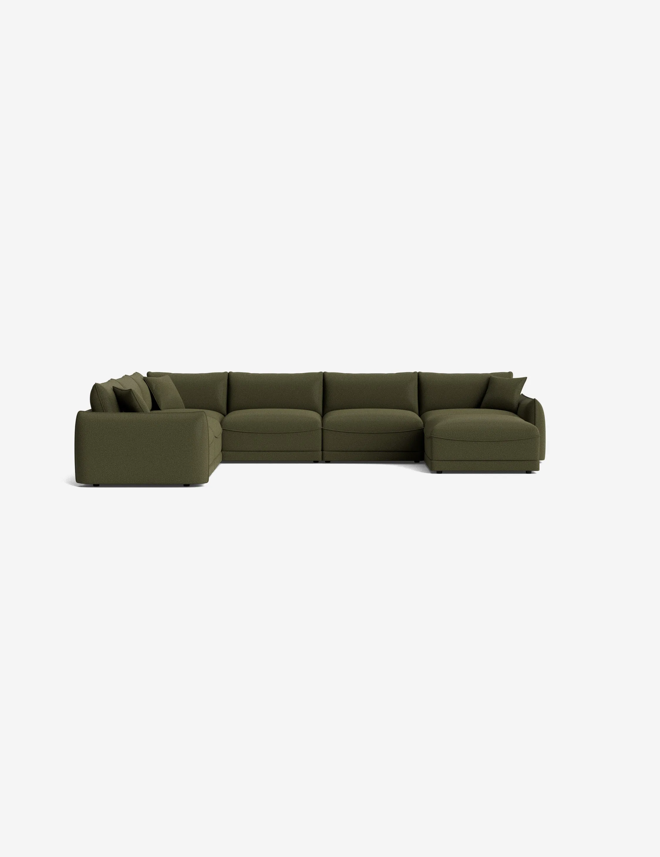 Balmer Modular Corner Sectional Sofa With Ottoman