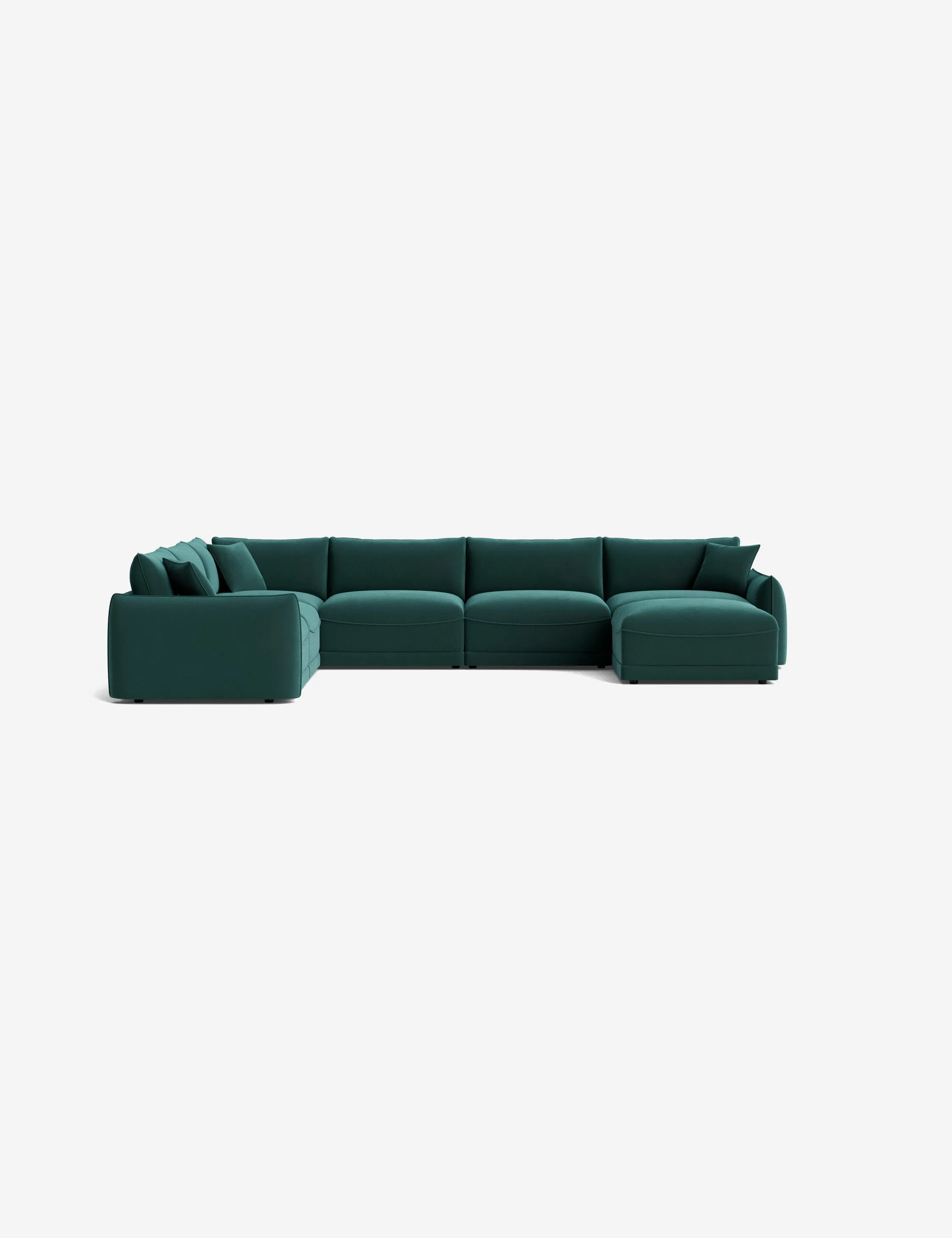 Balmer Modular Corner Sectional Sofa With Ottoman