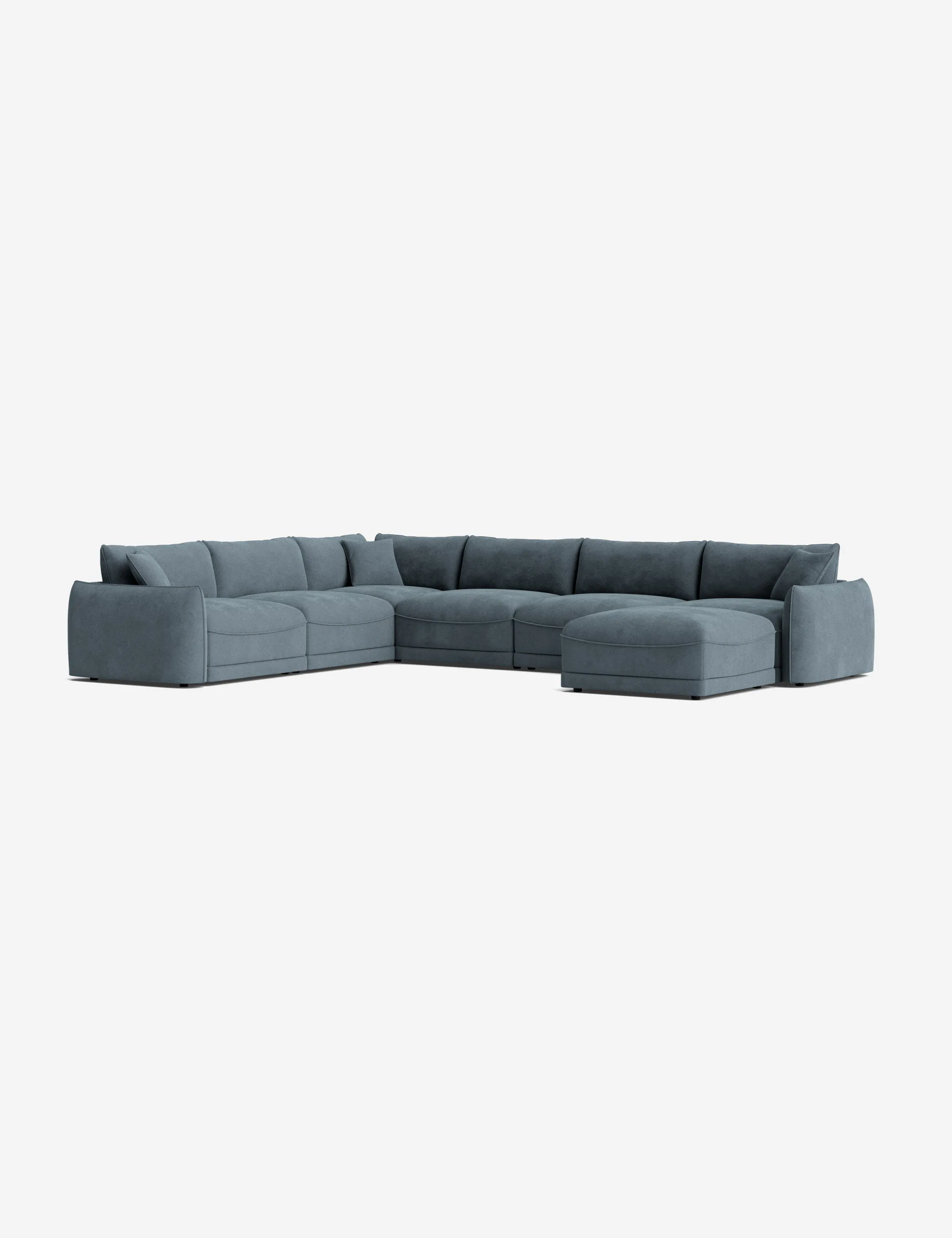 Balmer Modular Corner Sectional Sofa With Ottoman