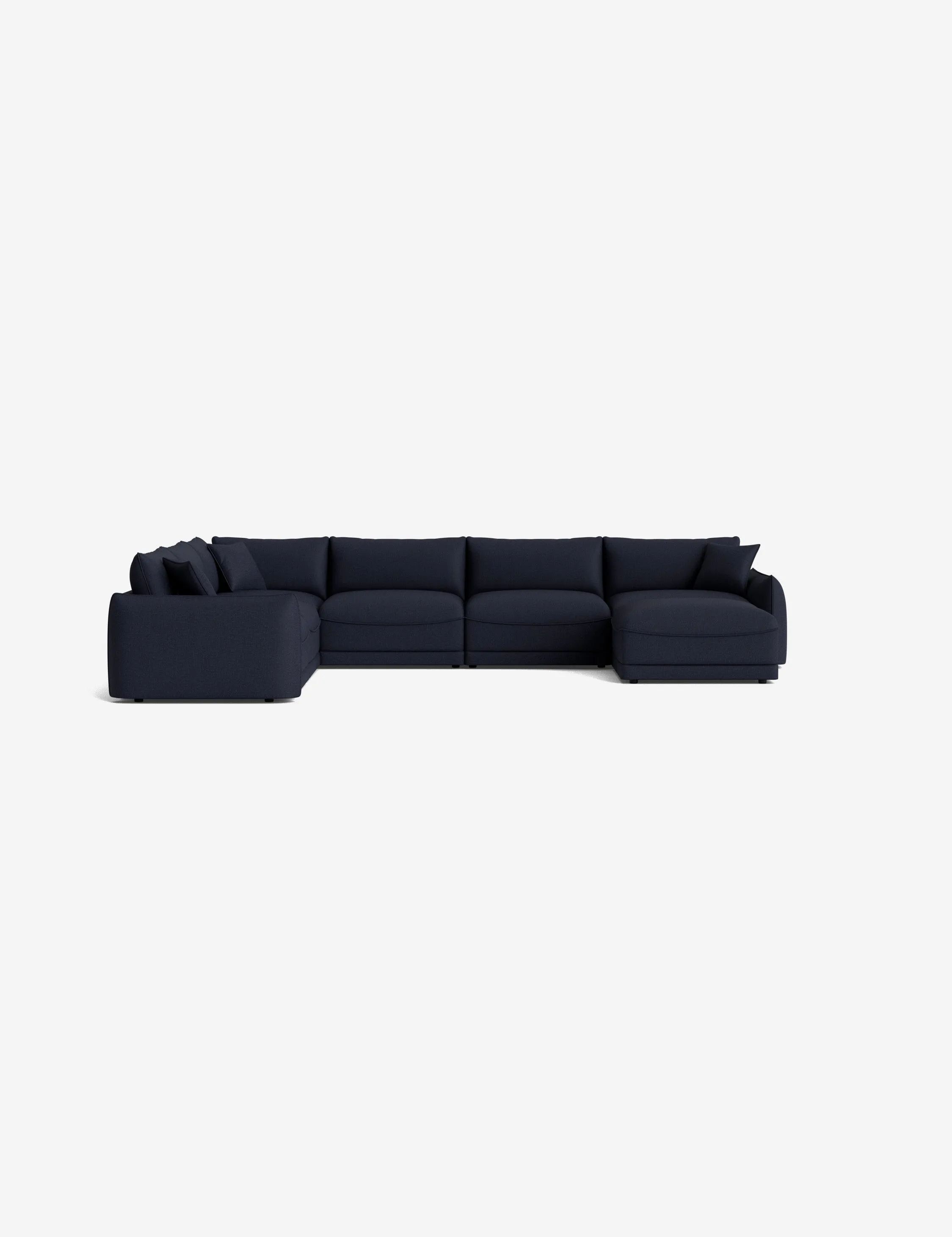 Balmer Modular Corner Sectional Sofa With Ottoman