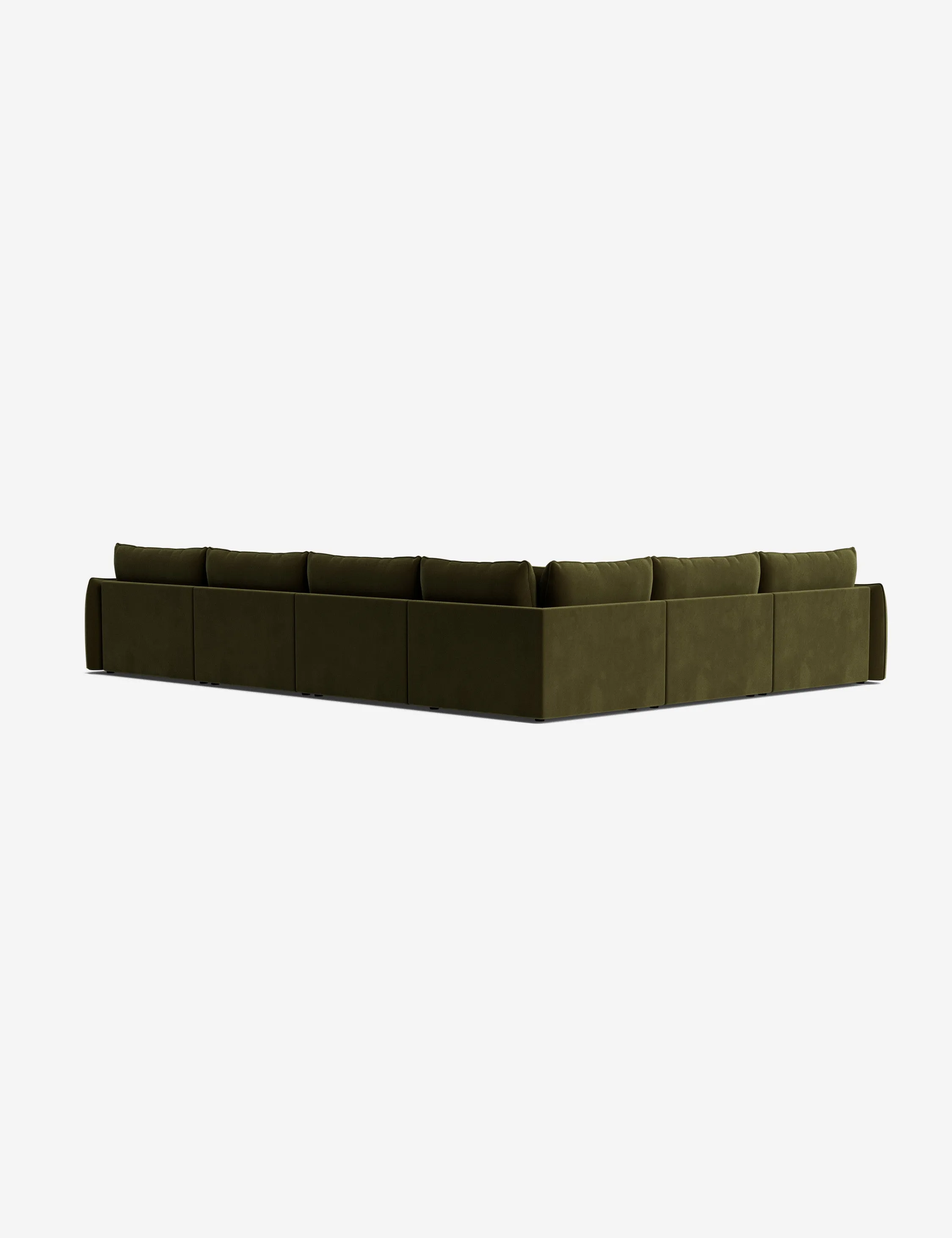 Balmer Modular Corner Sectional Sofa With Ottoman