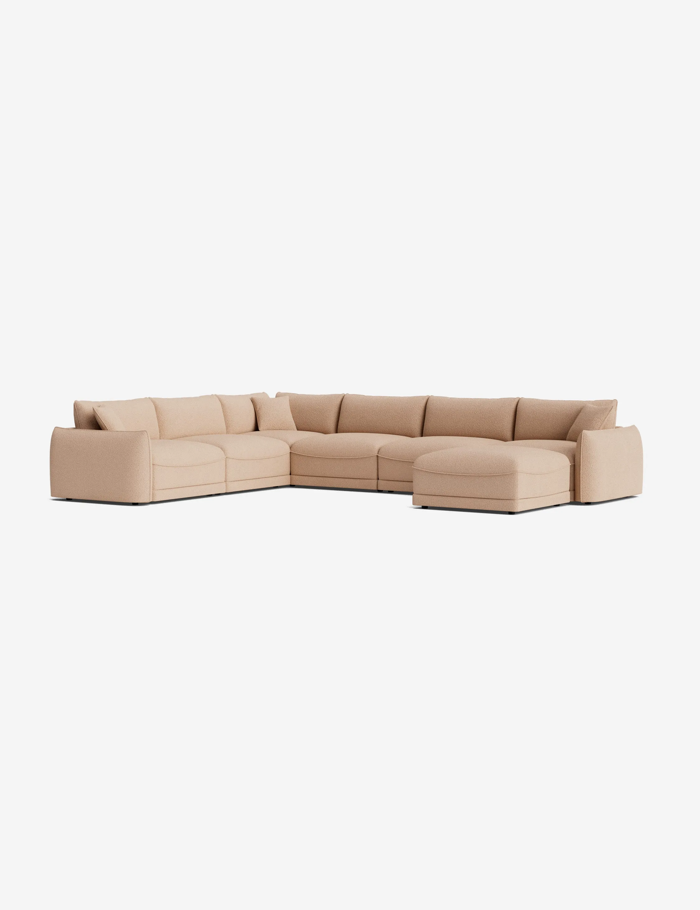 Balmer Modular Corner Sectional Sofa With Ottoman