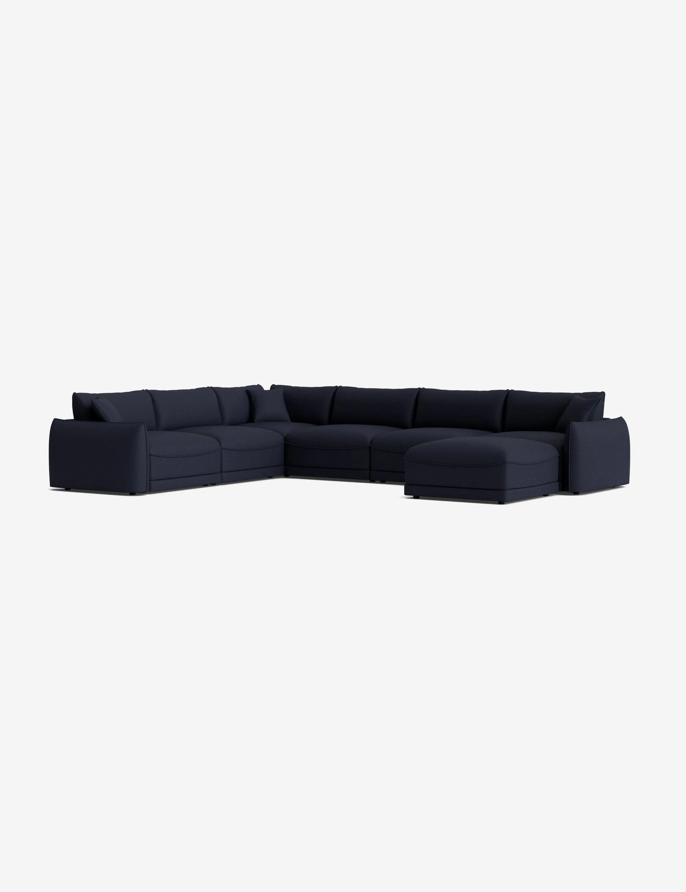 Balmer Modular Corner Sectional Sofa With Ottoman