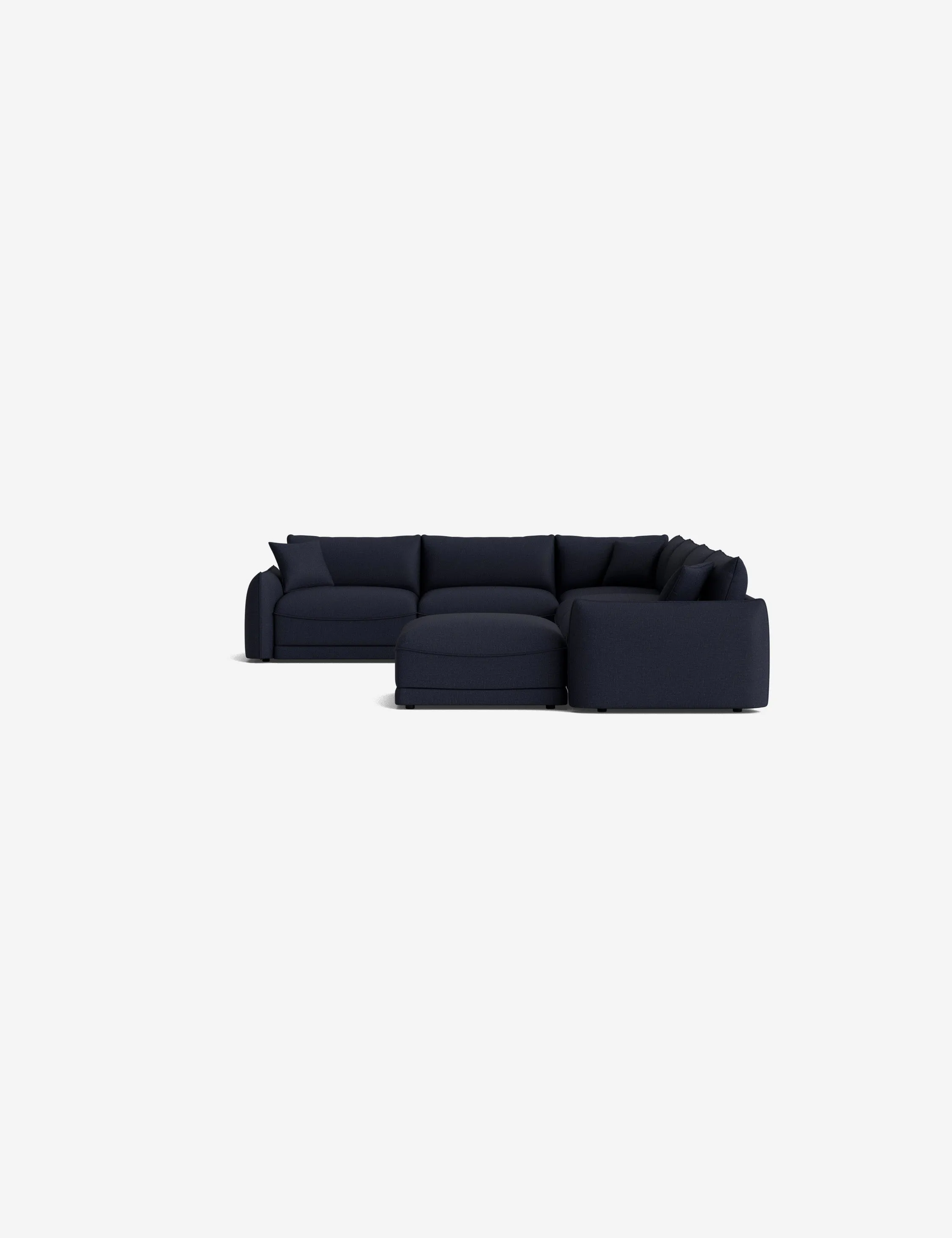 Balmer Modular Corner Sectional Sofa With Ottoman