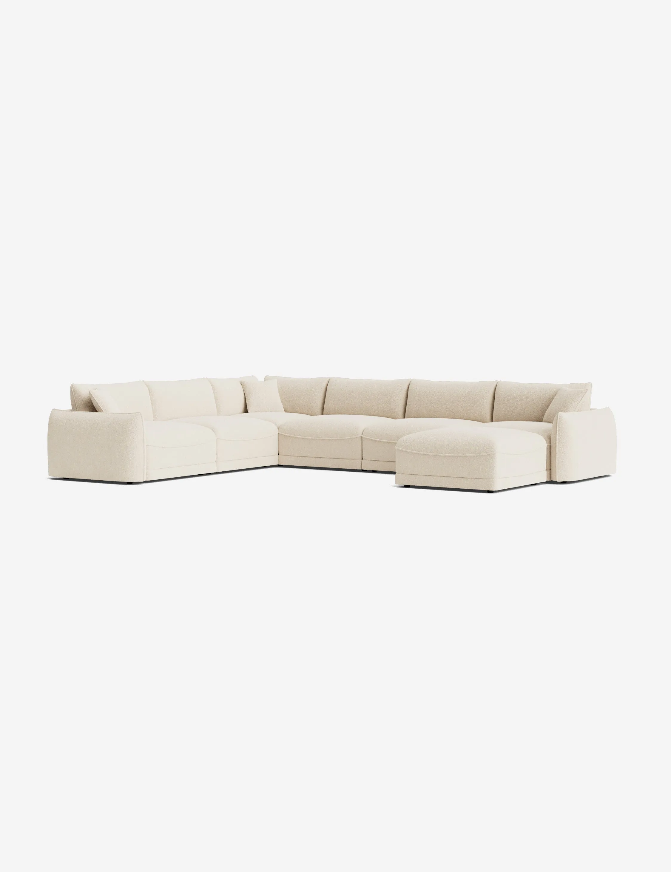 Balmer Modular Corner Sectional Sofa With Ottoman