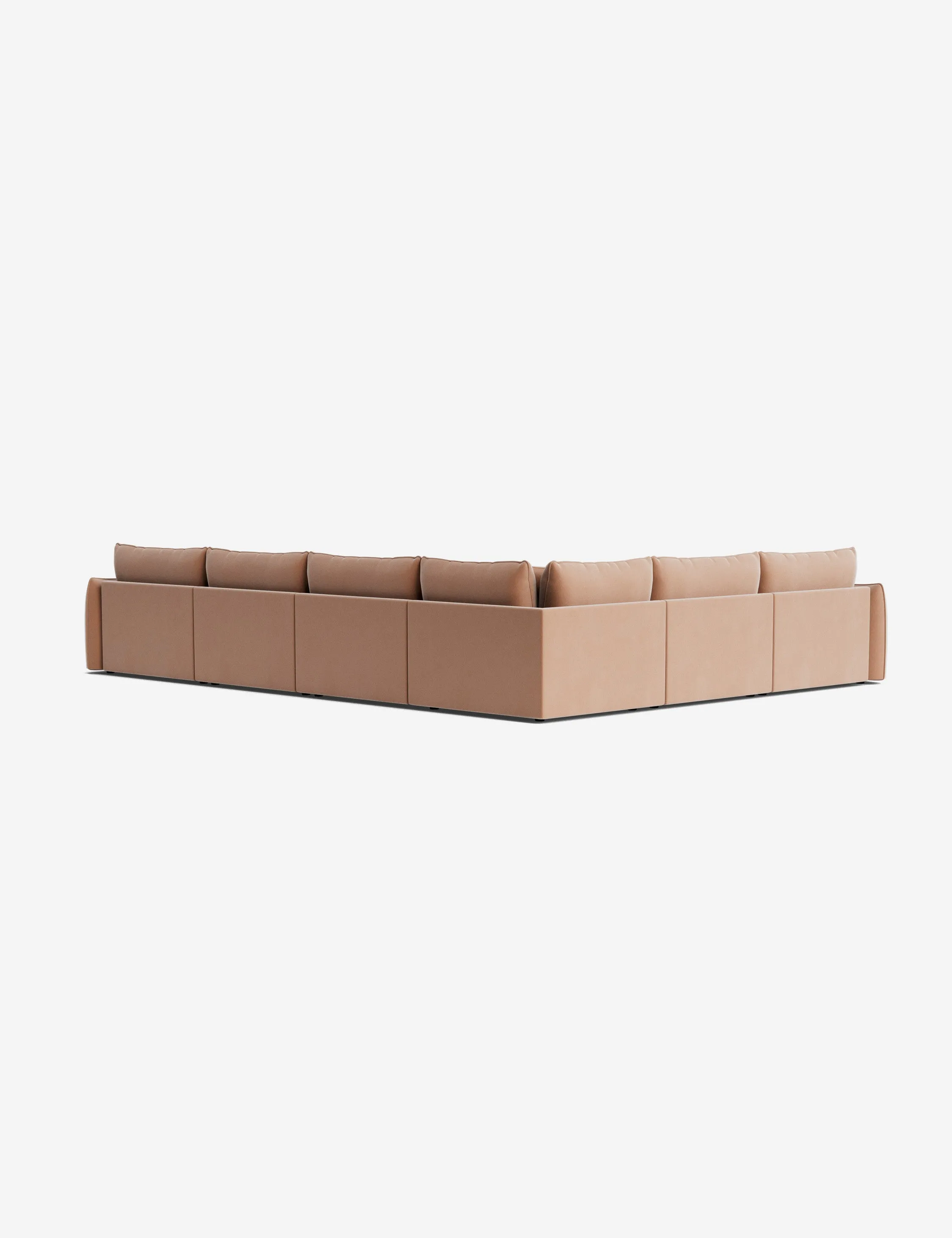 Balmer Modular Corner Sectional Sofa With Ottoman