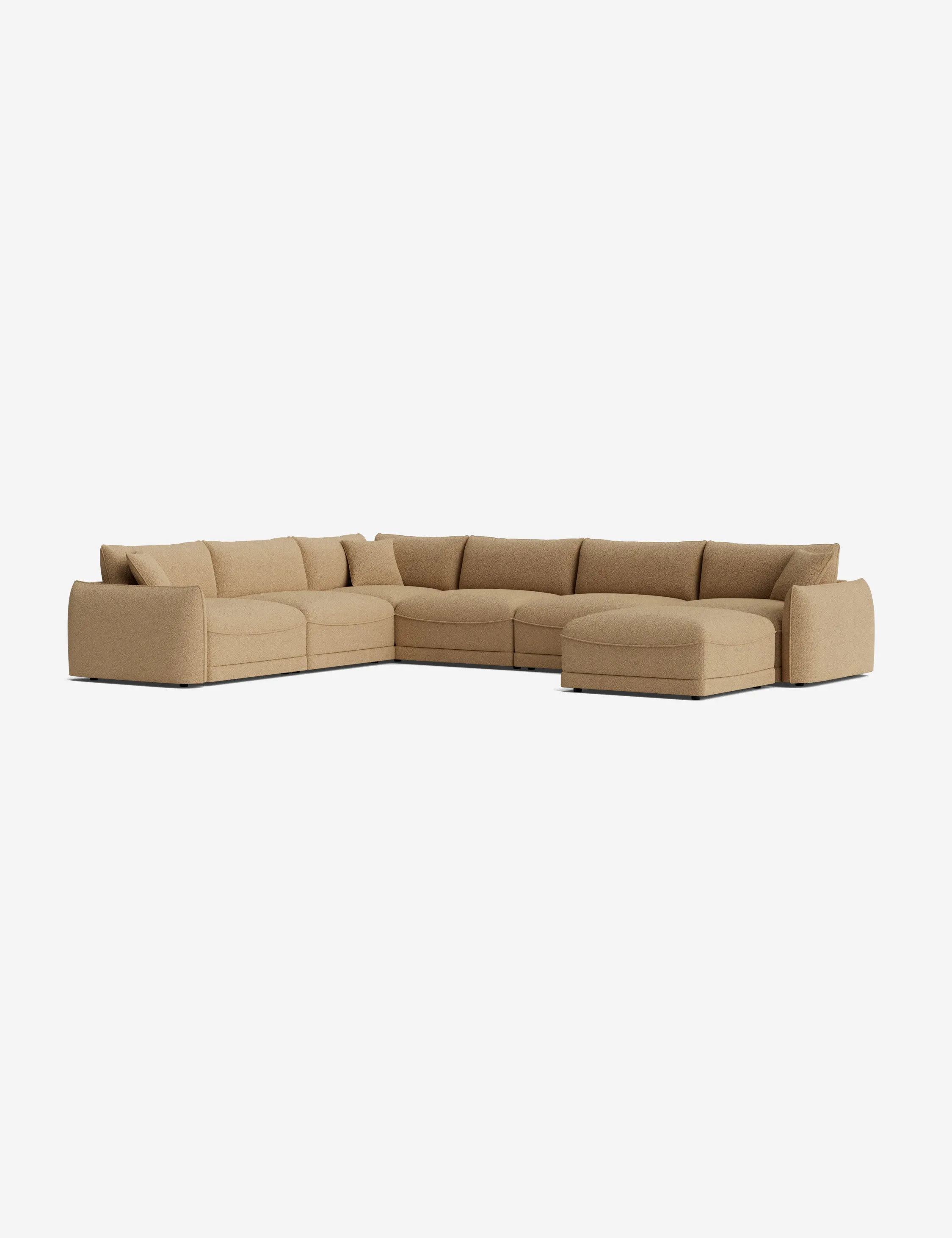 Balmer Modular Corner Sectional Sofa With Ottoman