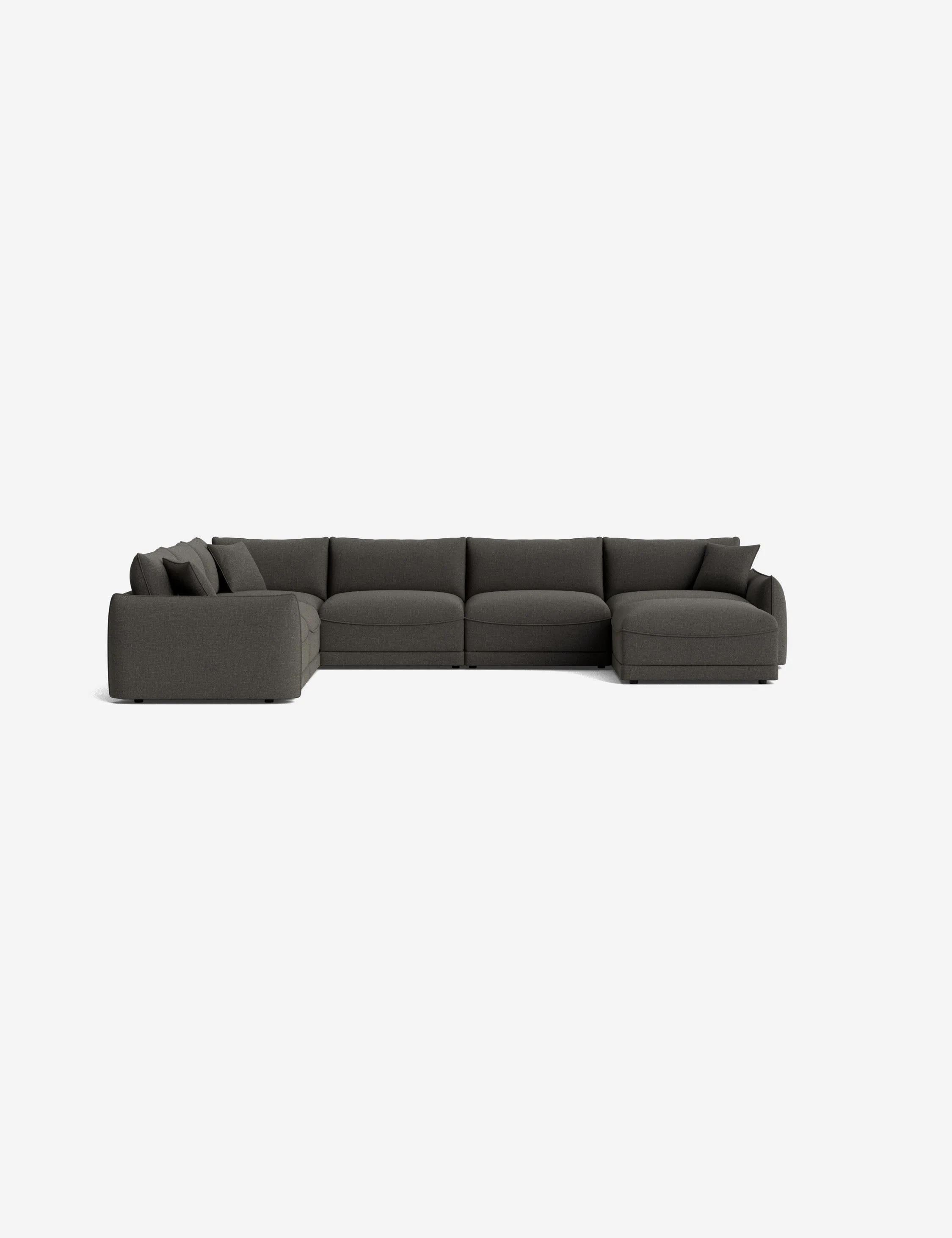 Balmer Modular Corner Sectional Sofa With Ottoman
