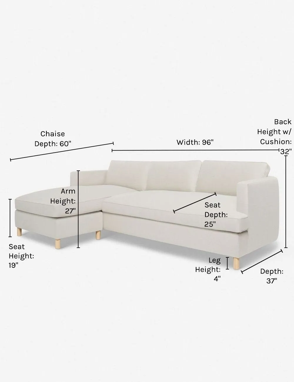Belmont Sectional Sofa by Ginny Macdonald