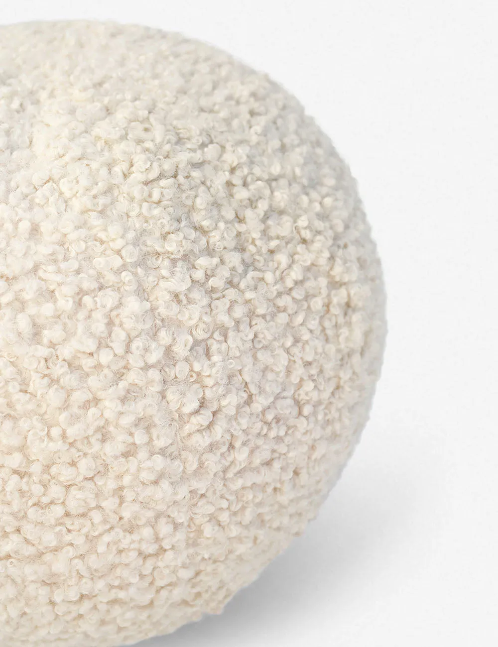 Bouclé Ball Pillow by Sarah Sherman Samuel