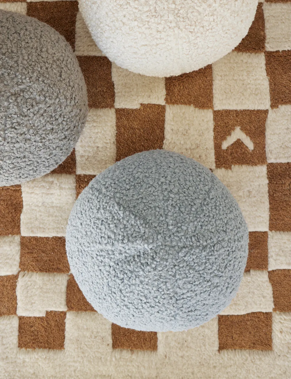 Bouclé Ball Pillow by Sarah Sherman Samuel