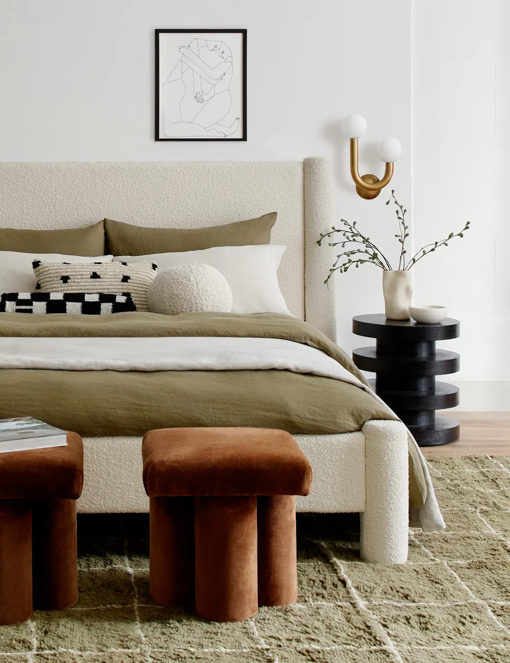Bouclé Ball Pillow by Sarah Sherman Samuel