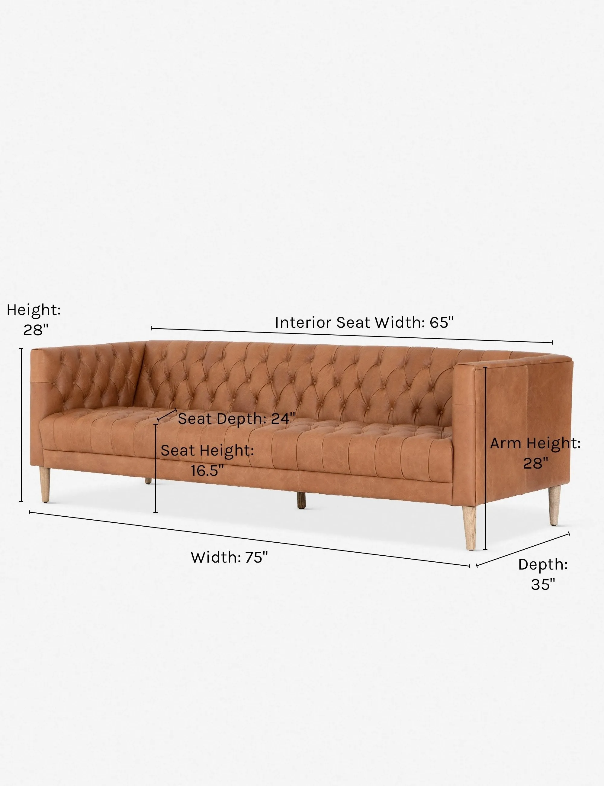 Breanne Leather Sofa