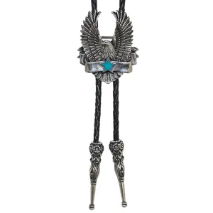 BT-258 Eagle & Star Design Bolo Tie
