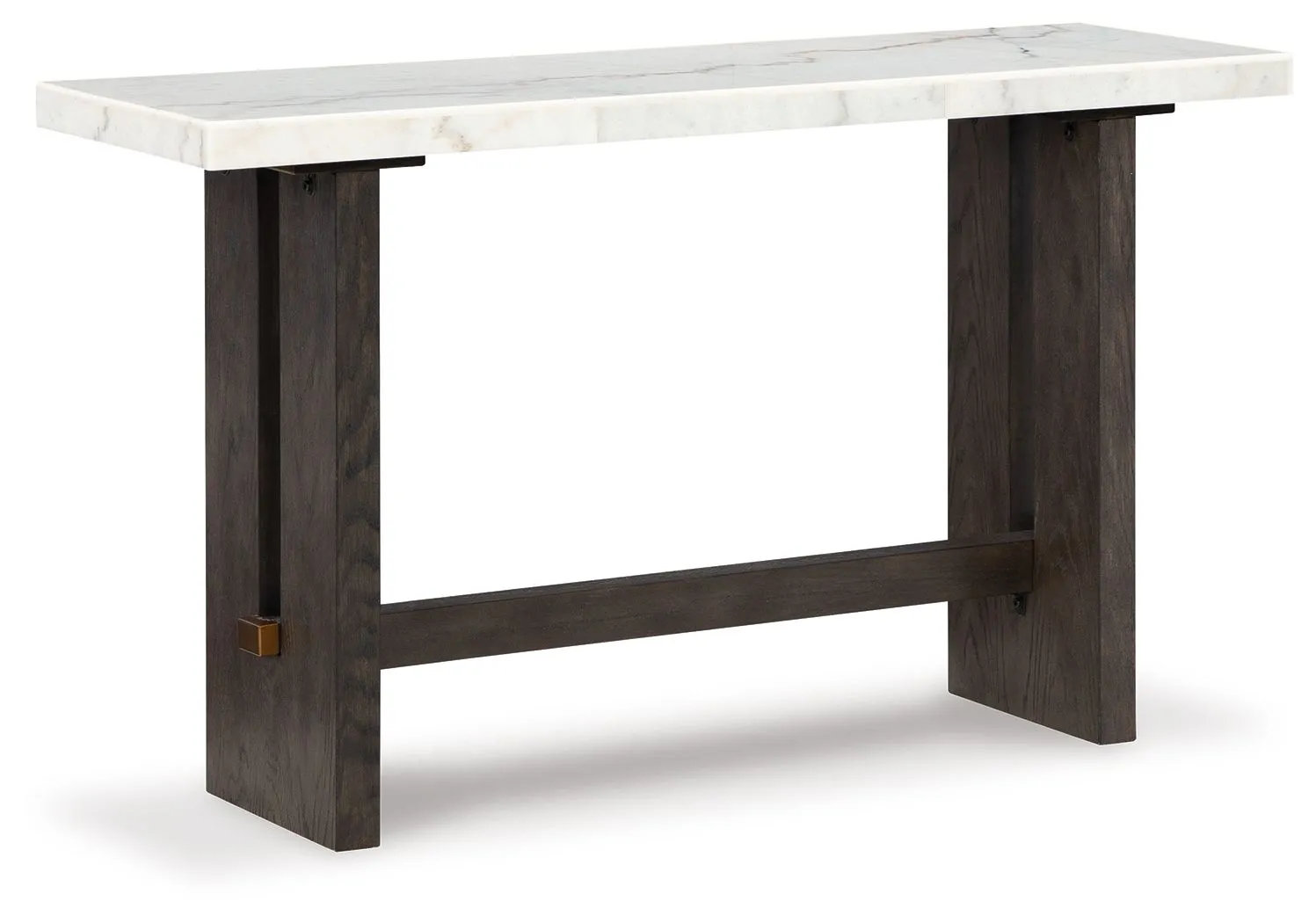 Burkhaus White / Dark Brown Sofa Table