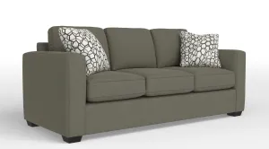 Caleb Queen Sofa Bed with Innerspring Mattress - Flax Brown