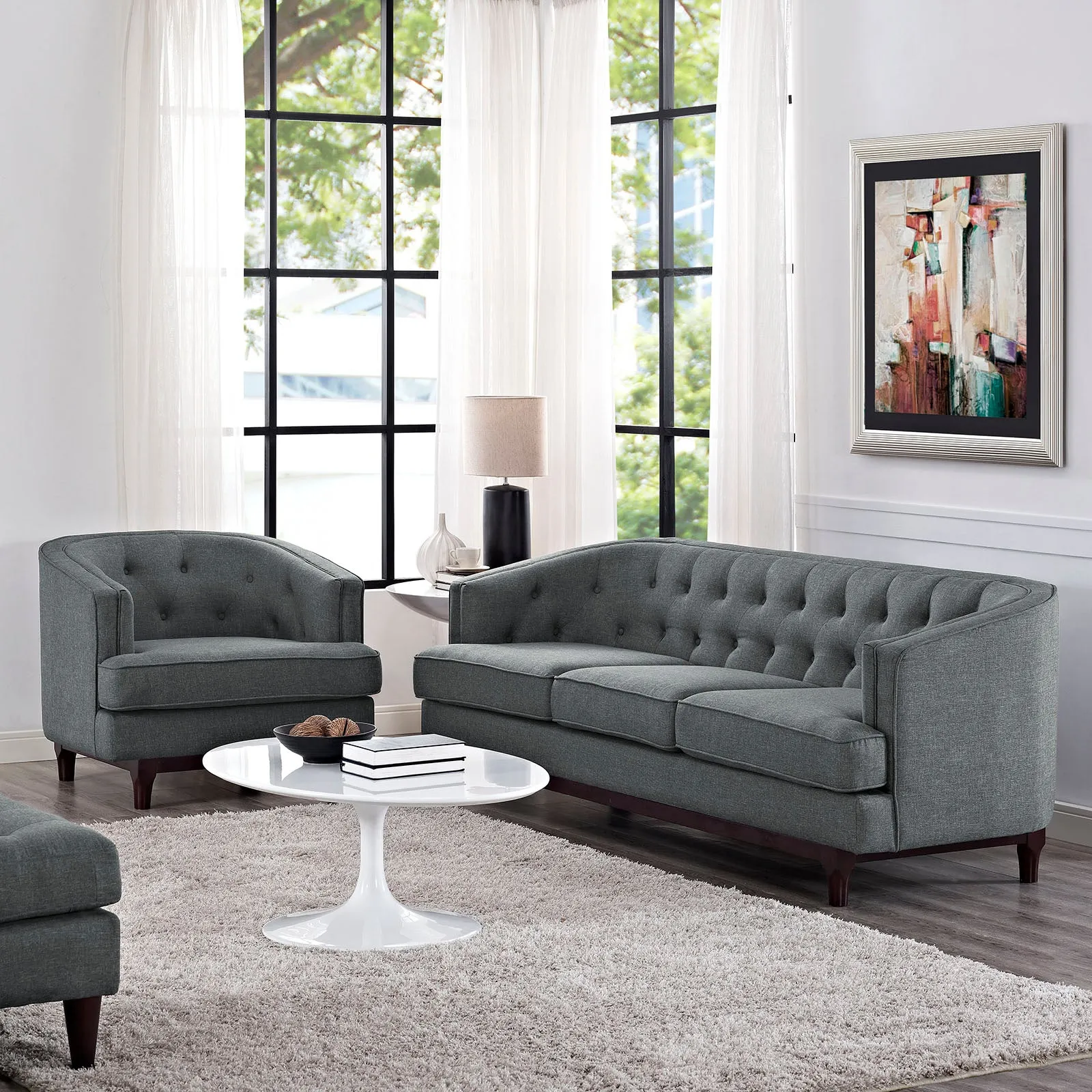 Coast Living Room Set Set of 2 by Modway
