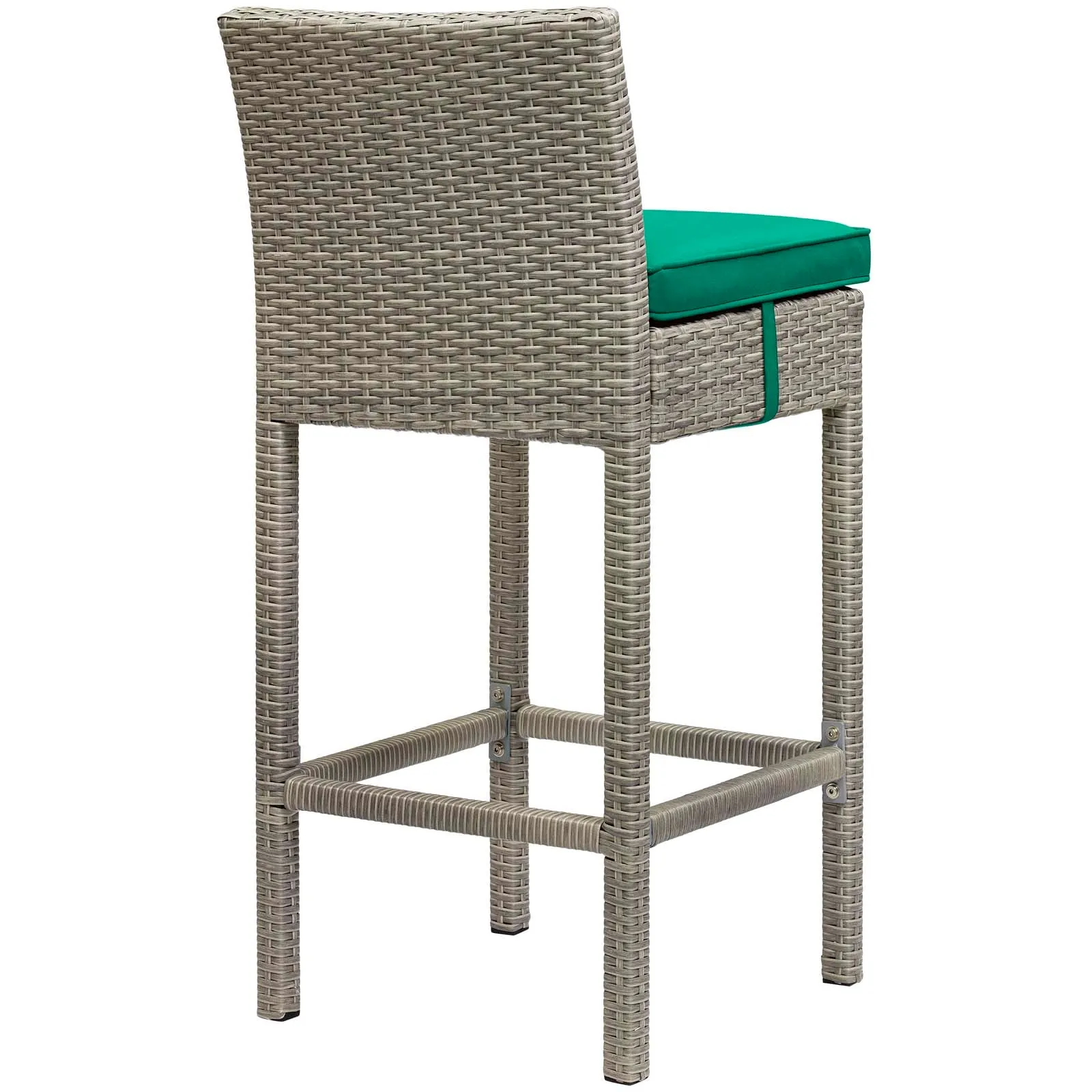 Conduit Outdoor Patio Wicker Rattan Bar Stool Set of 2 by Modway
