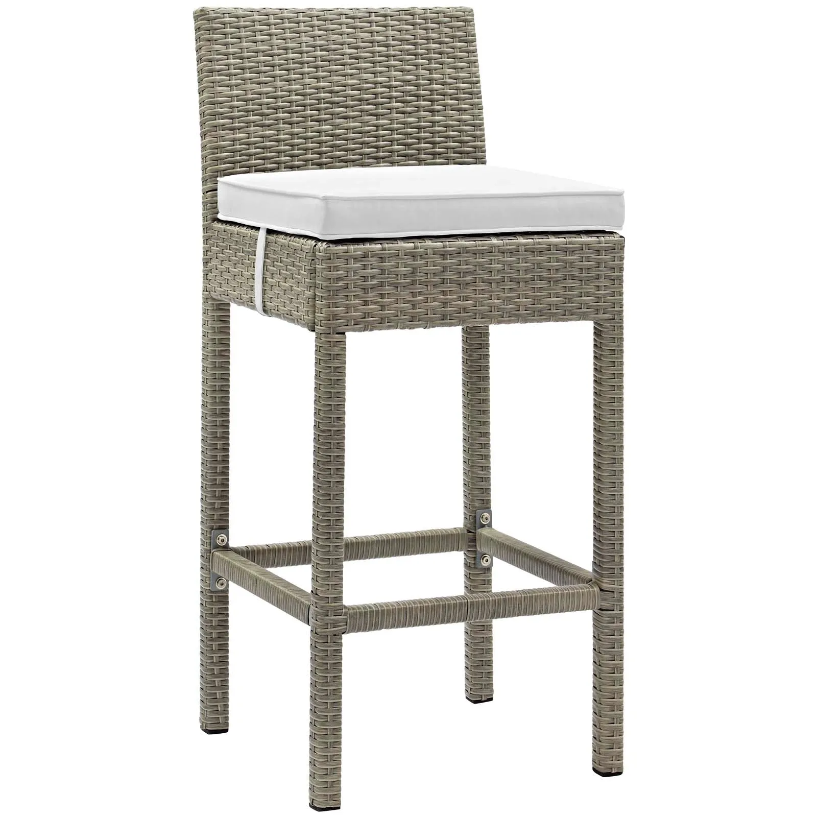 Conduit Outdoor Patio Wicker Rattan Bar Stool Set of 2 by Modway