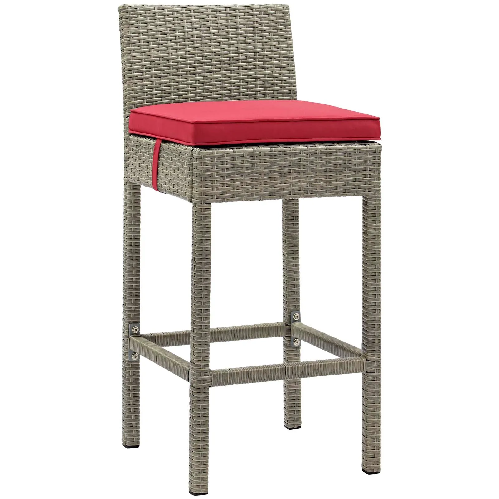 Conduit Outdoor Patio Wicker Rattan Bar Stool Set of 2 by Modway
