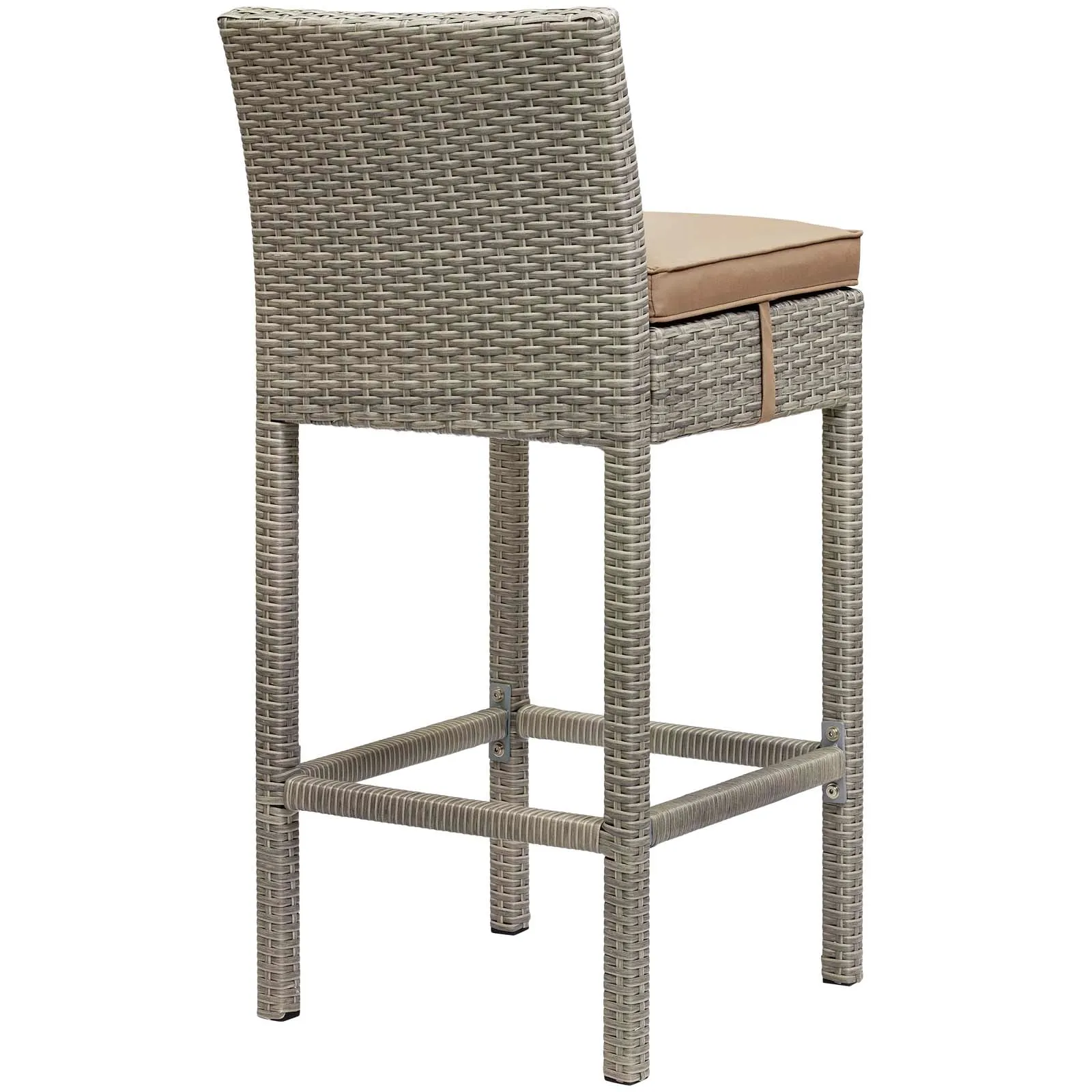 Conduit Outdoor Patio Wicker Rattan Bar Stool Set of 2 by Modway