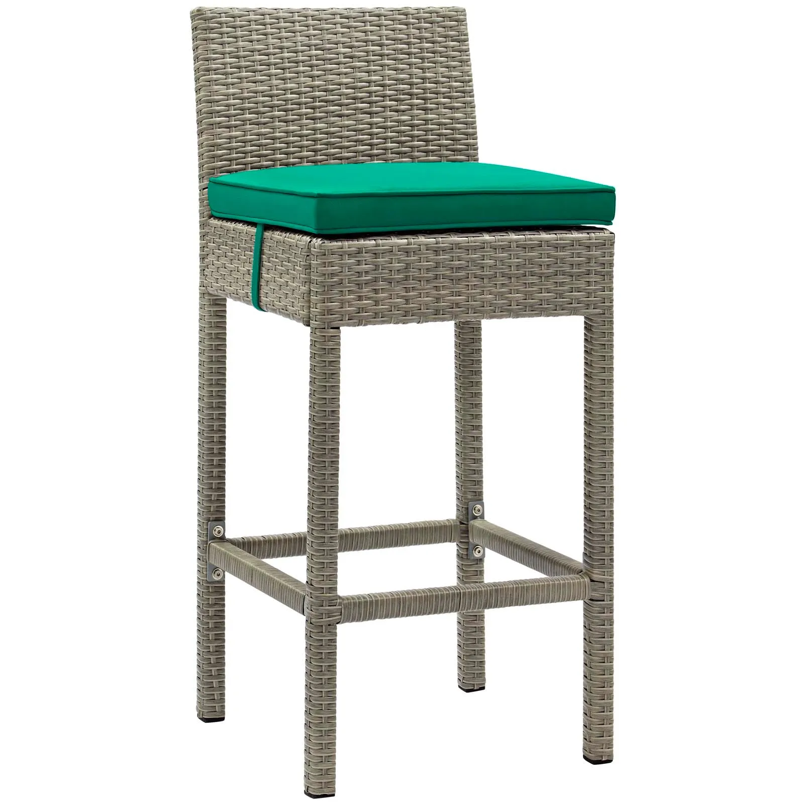 Conduit Outdoor Patio Wicker Rattan Bar Stool Set of 2 by Modway