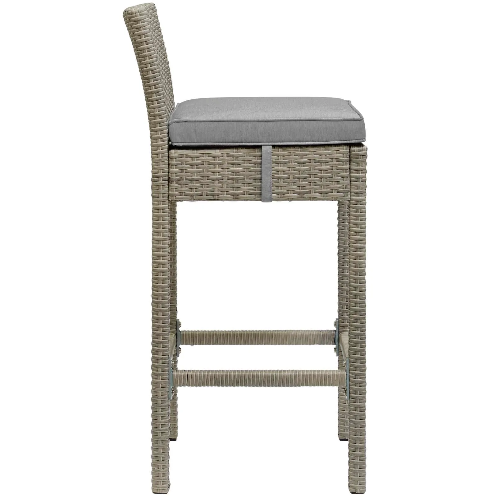 Conduit Outdoor Patio Wicker Rattan Bar Stool Set of 2 by Modway