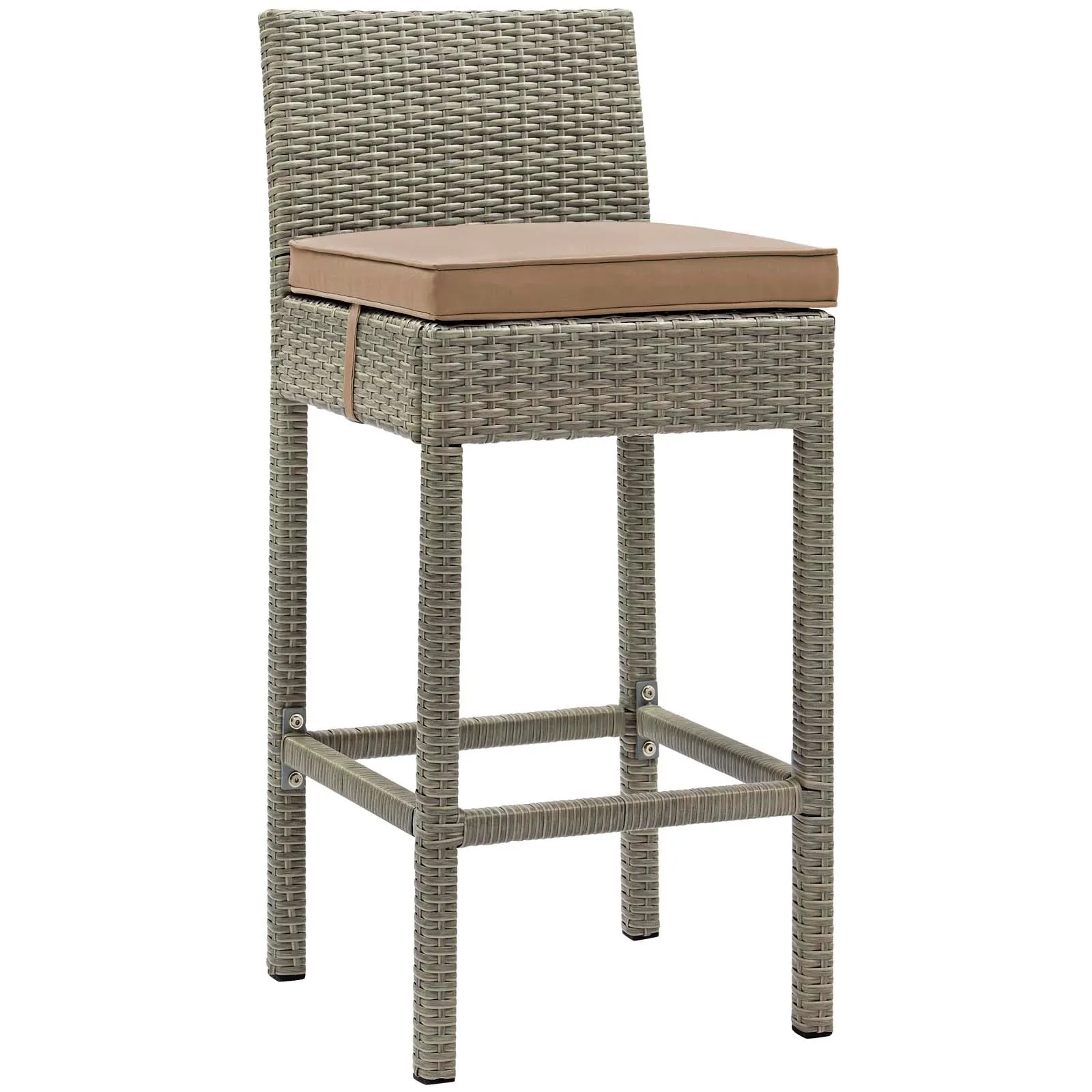 Conduit Outdoor Patio Wicker Rattan Bar Stool Set of 2 by Modway
