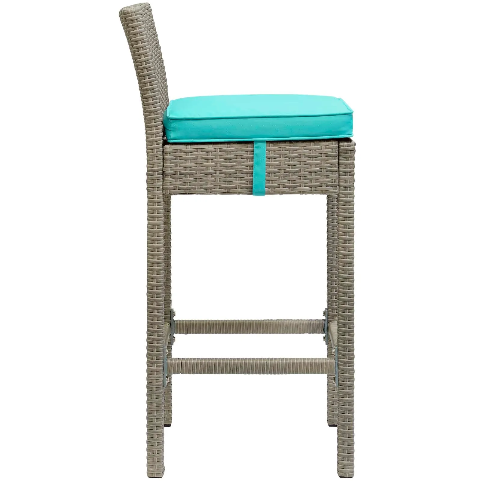 Conduit Outdoor Patio Wicker Rattan Bar Stool Set of 2 by Modway