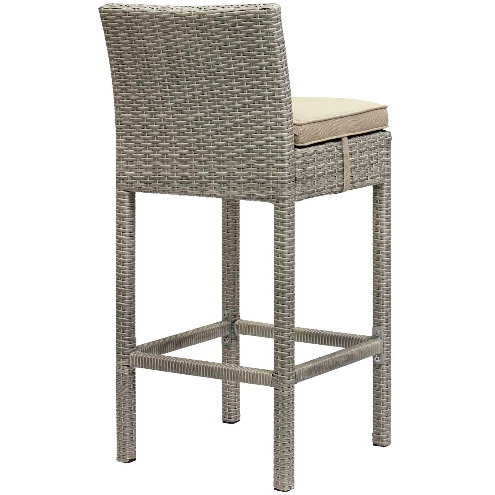 Conduit Outdoor Patio Wicker Rattan Bar Stool Set of 2 by Modway