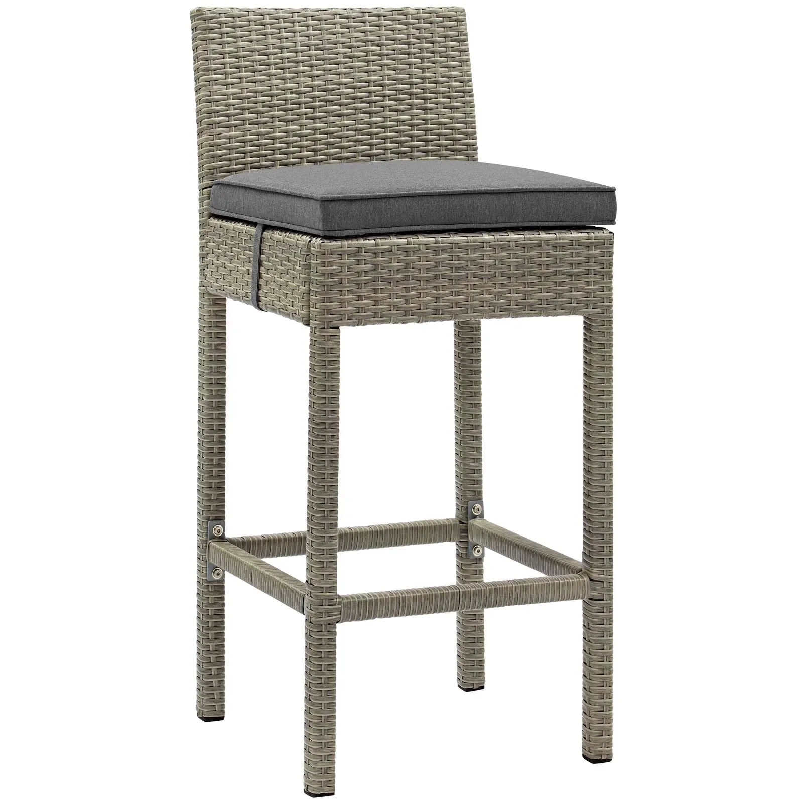 Conduit Outdoor Patio Wicker Rattan Bar Stool Set of 2 by Modway