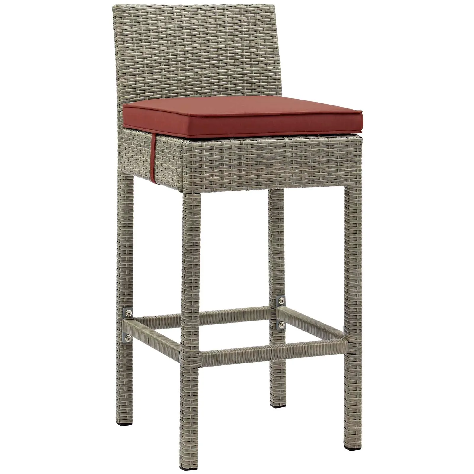 Conduit Outdoor Patio Wicker Rattan Bar Stool Set of 2 by Modway