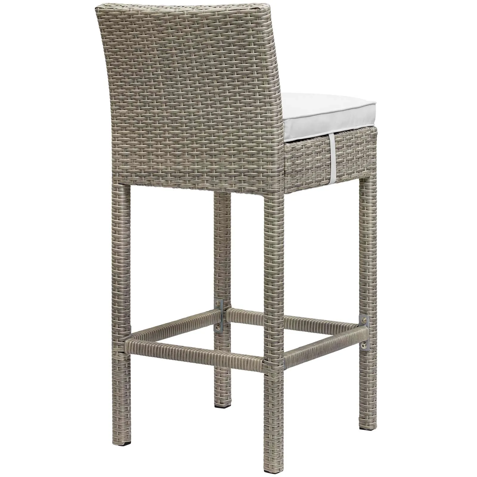 Conduit Outdoor Patio Wicker Rattan Bar Stool Set of 2 by Modway
