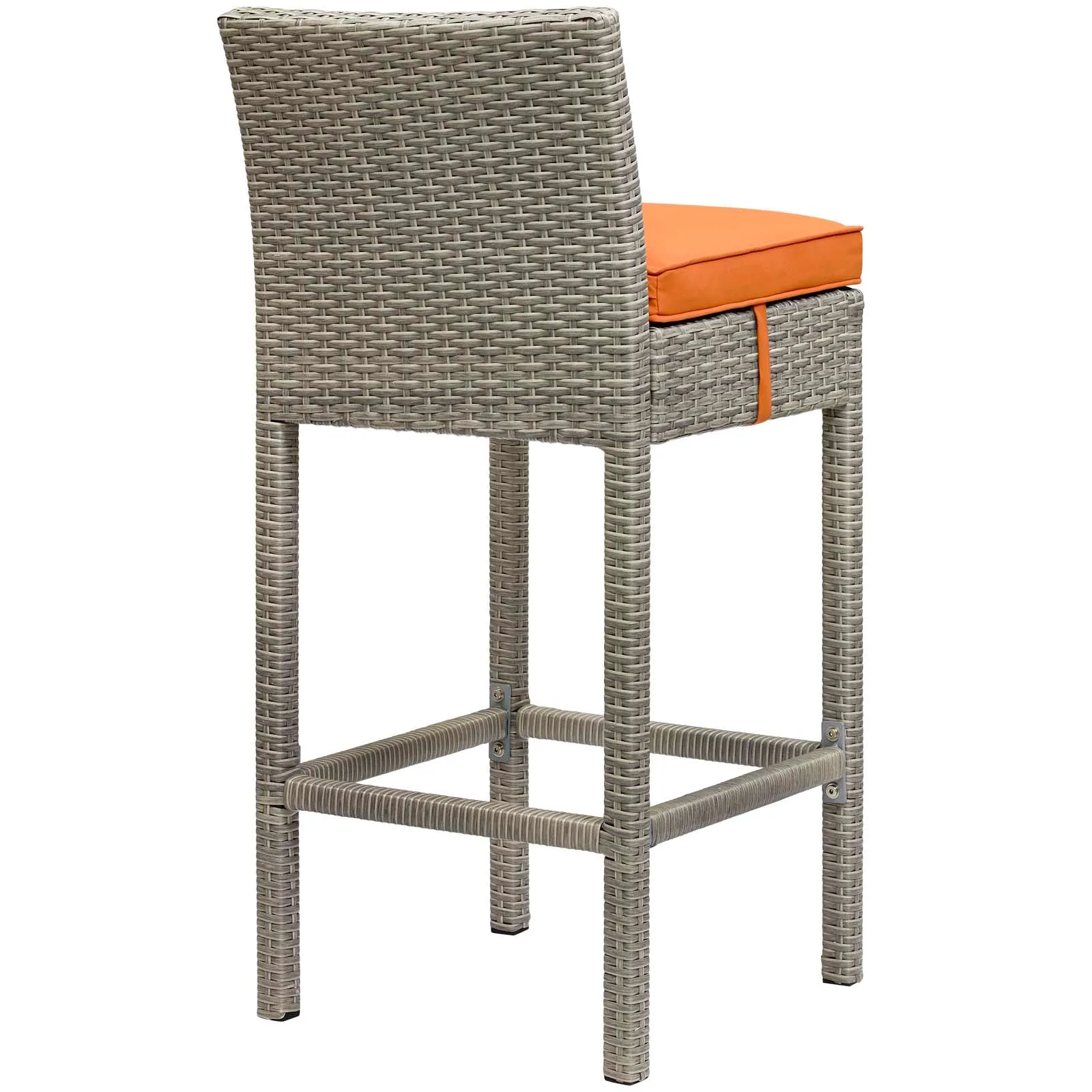 Conduit Outdoor Patio Wicker Rattan Bar Stool Set of 2 by Modway