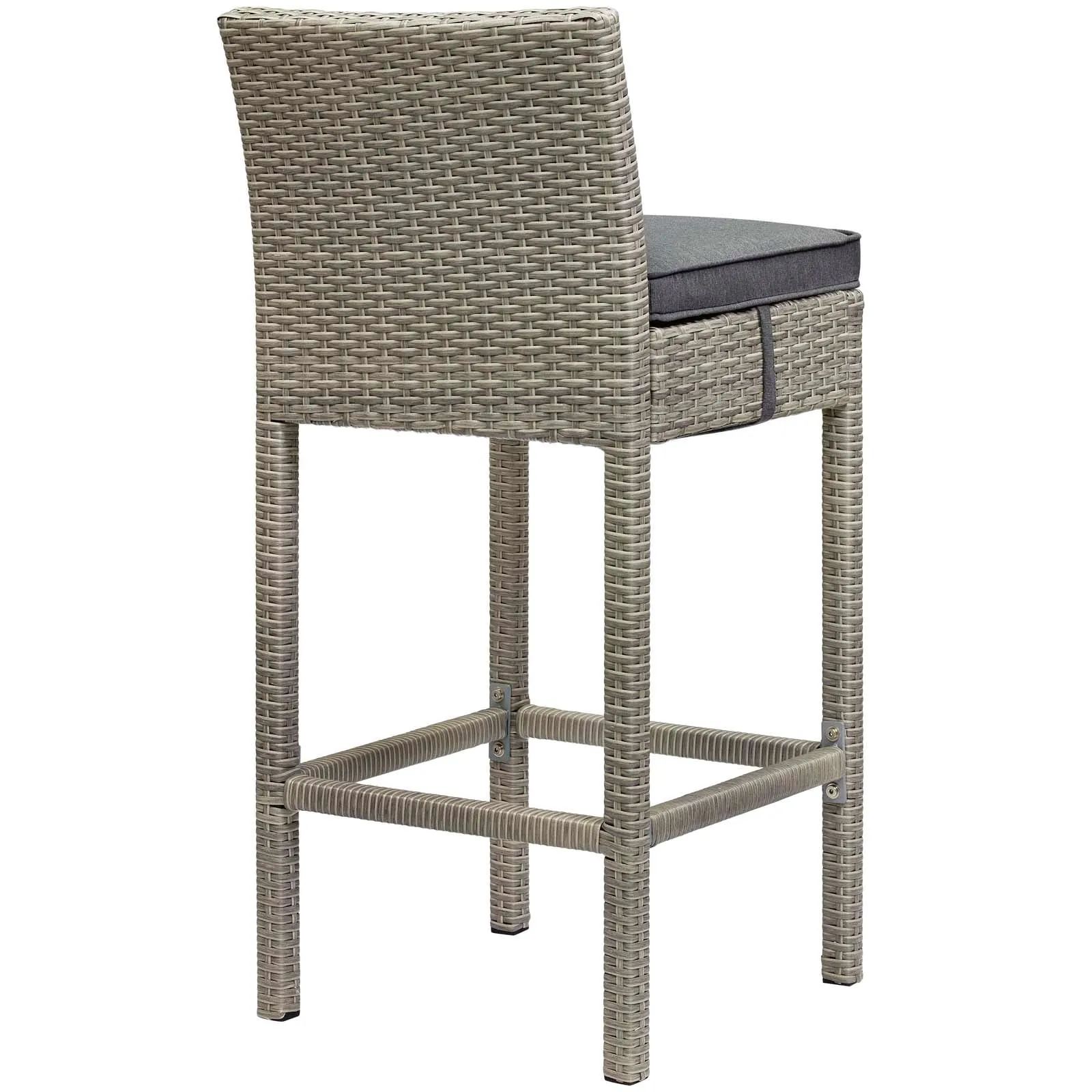 Conduit Outdoor Patio Wicker Rattan Bar Stool Set of 2 by Modway