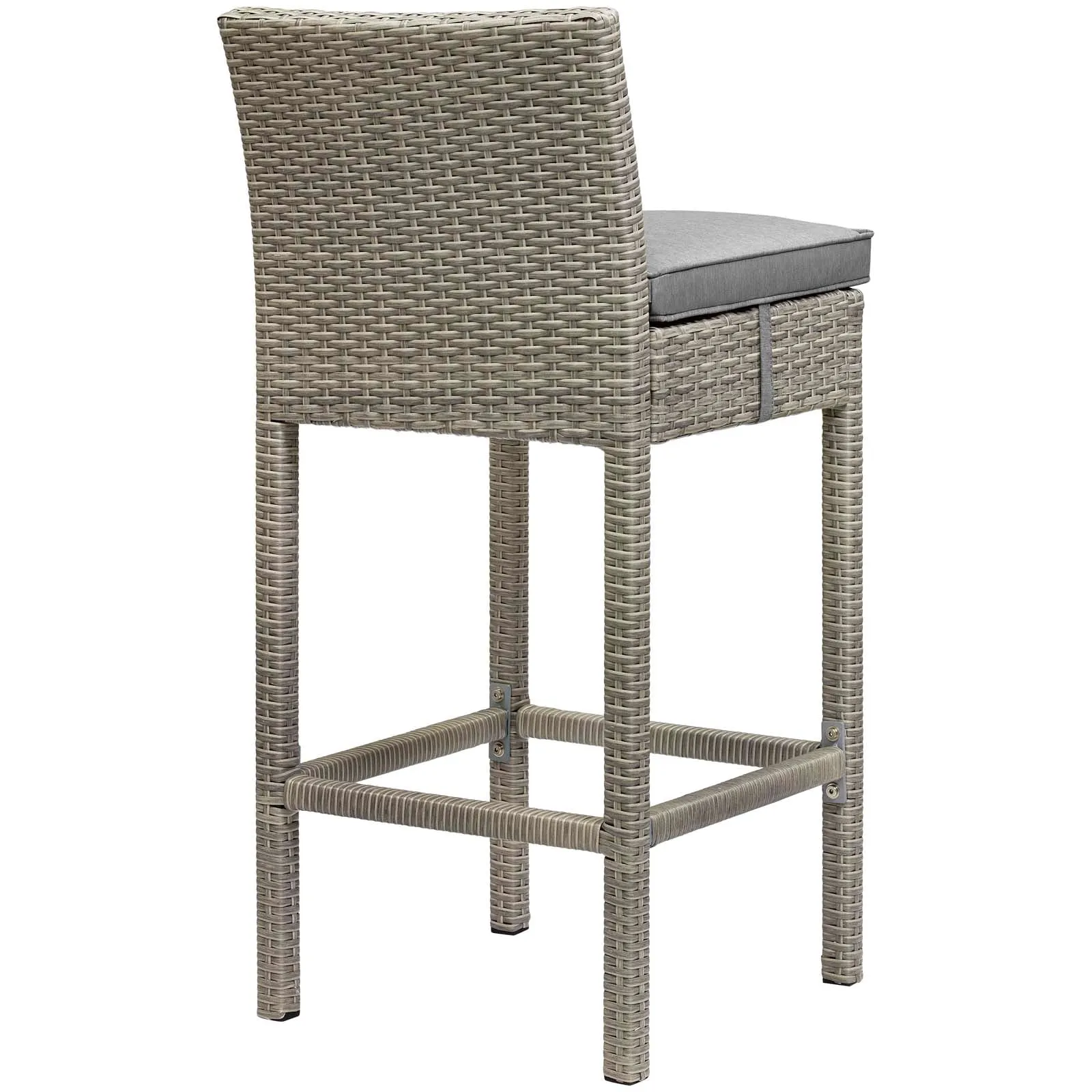 Conduit Outdoor Patio Wicker Rattan Bar Stool Set of 2 by Modway