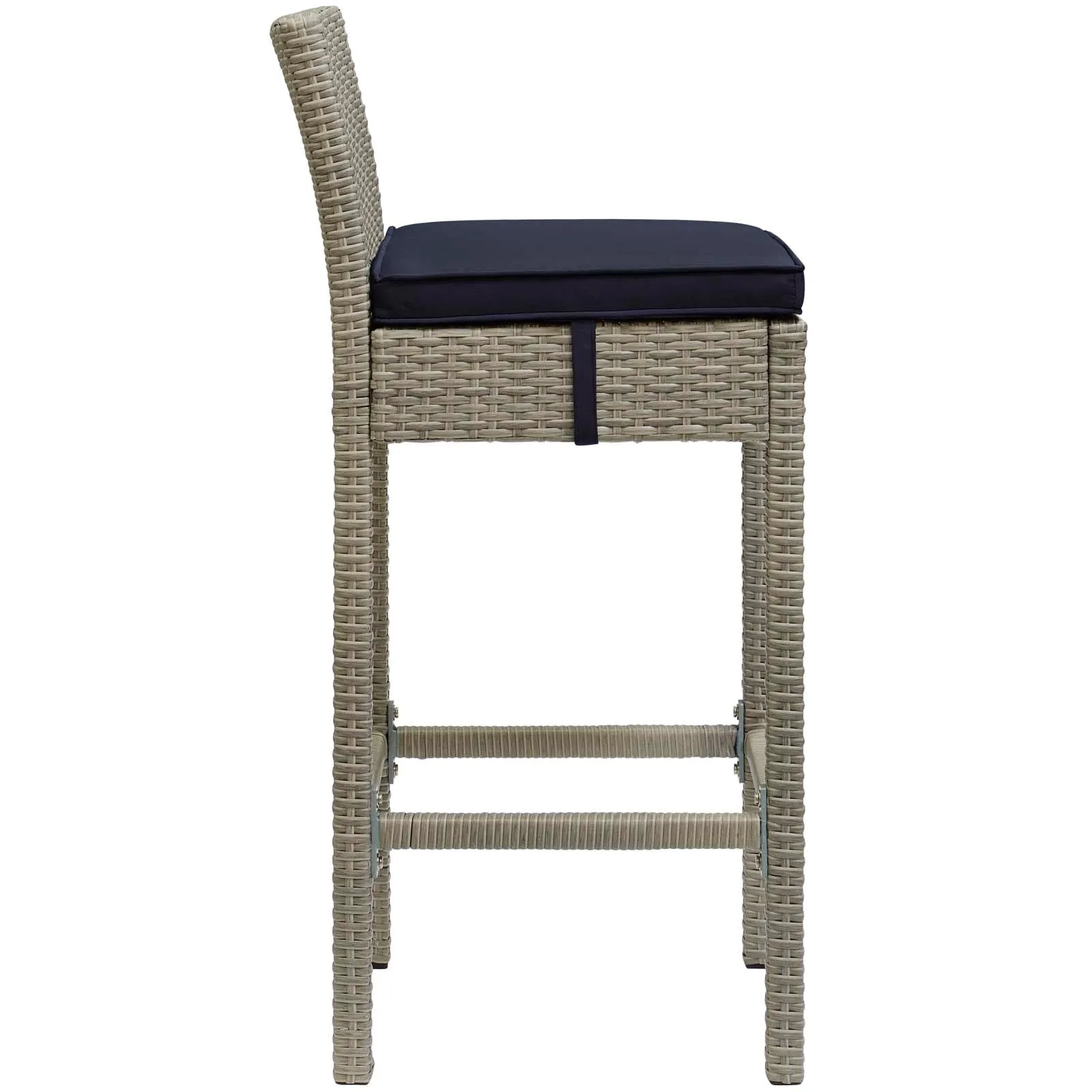 Conduit Outdoor Patio Wicker Rattan Bar Stool Set of 2 by Modway