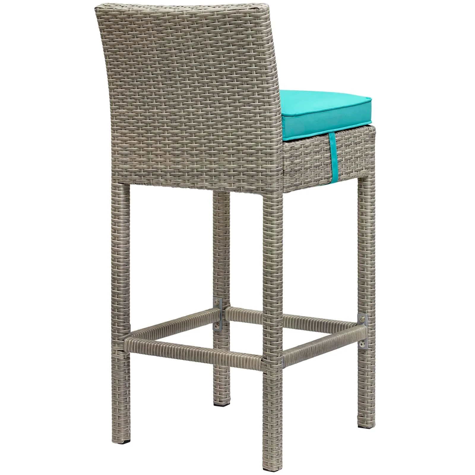 Conduit Outdoor Patio Wicker Rattan Bar Stool Set of 2 by Modway