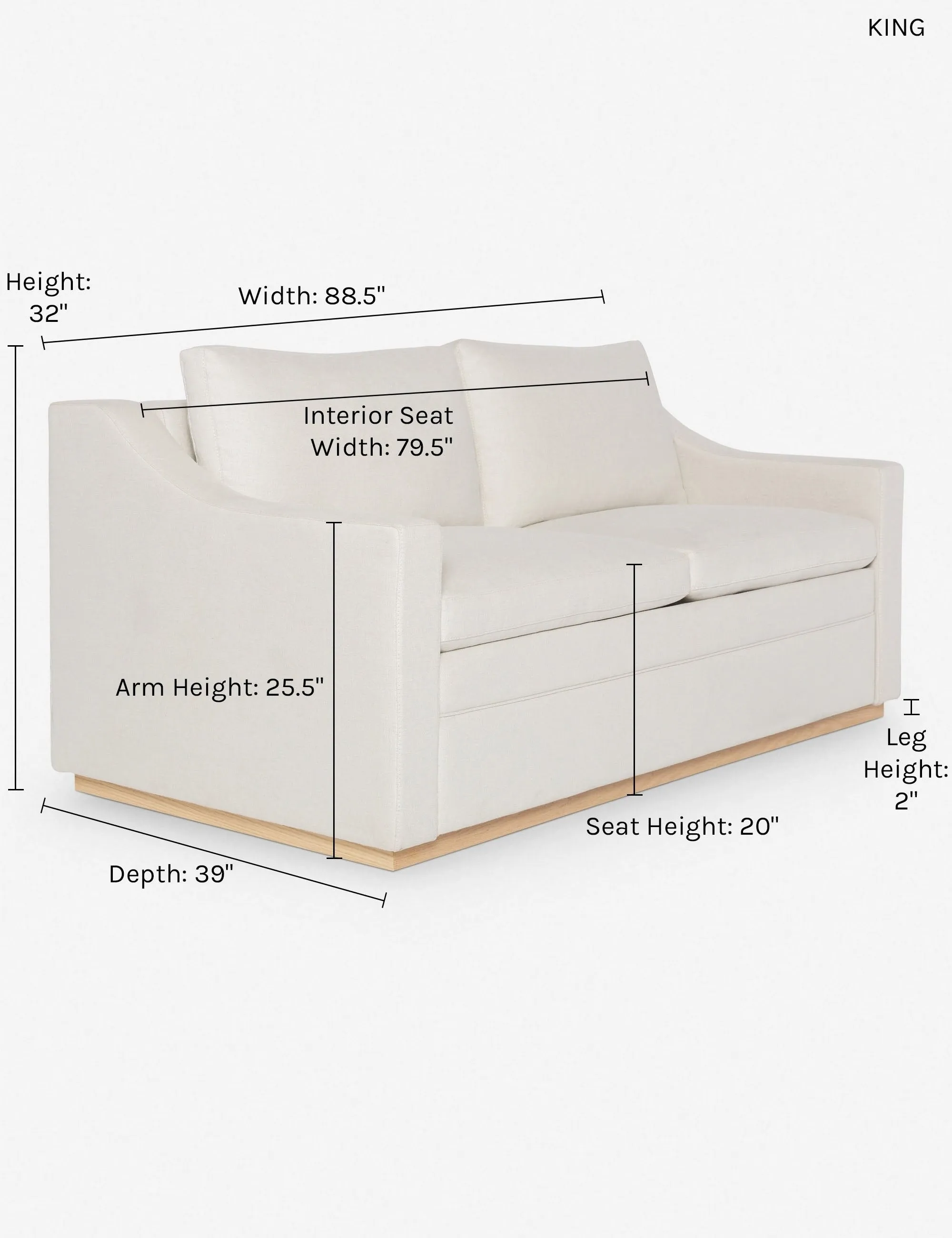 Coniston Sleeper Sofa by Ginny Macdonald
