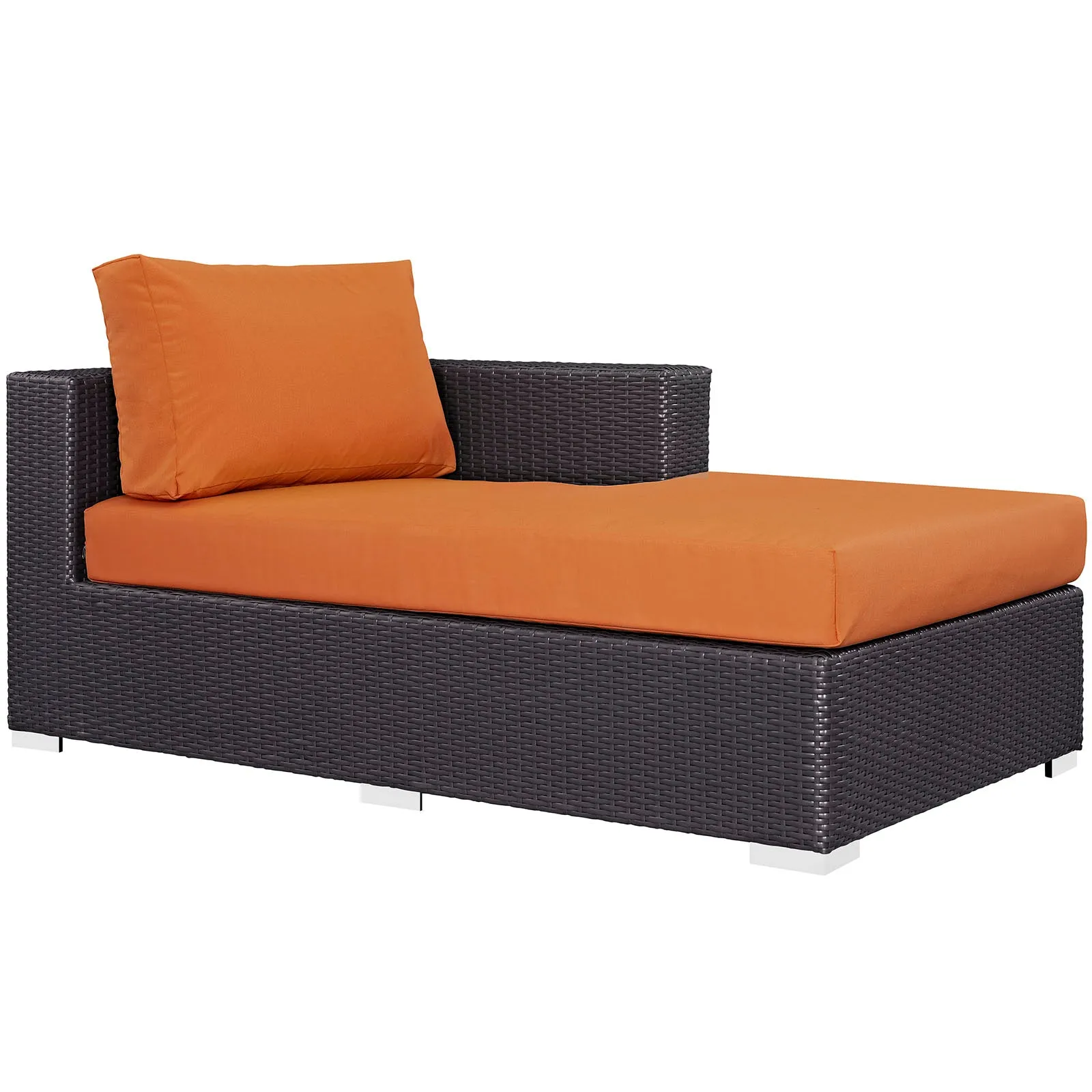 Convene Outdoor Patio Fabric Right Arm Chaise by Modway