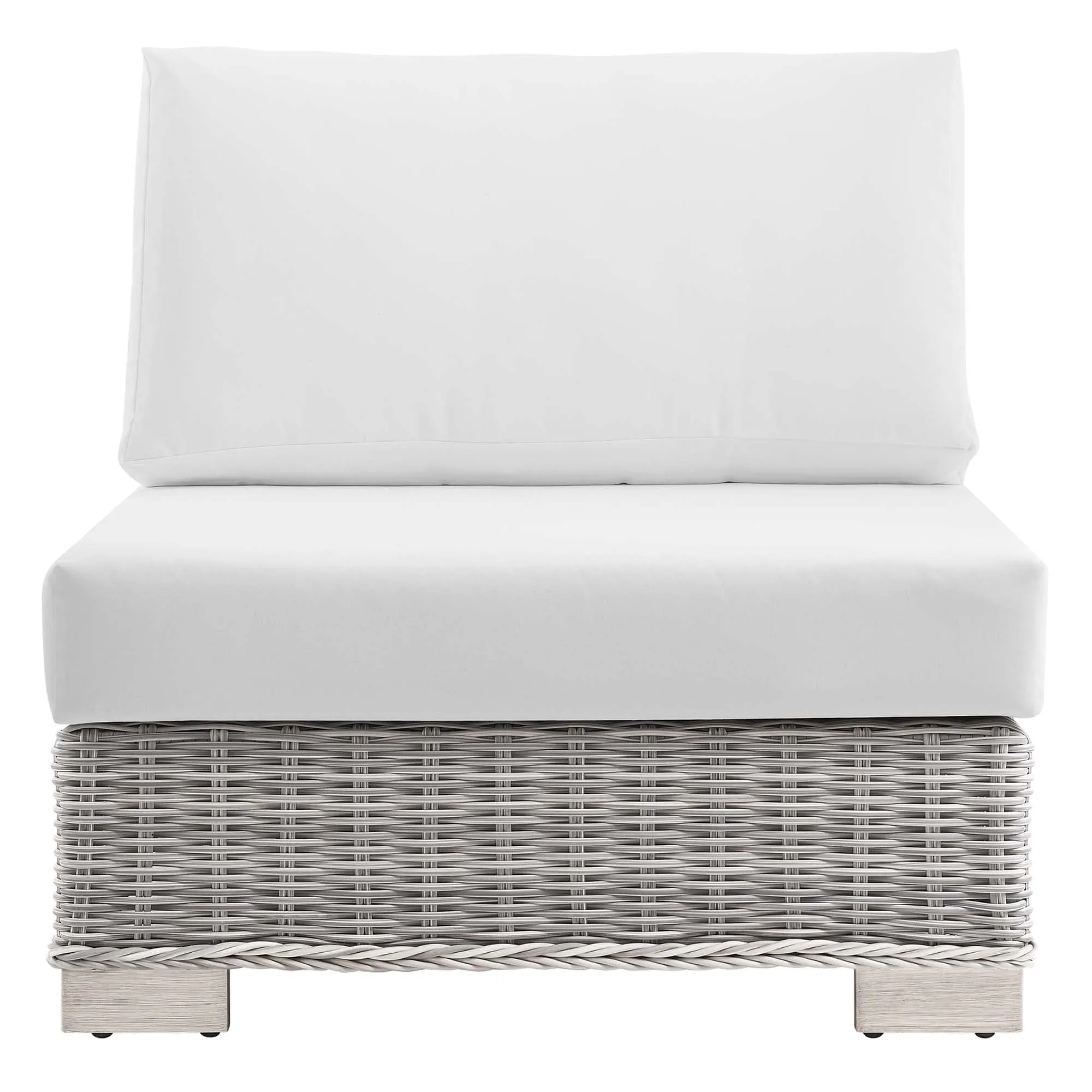 Conway Outdoor Patio Wicker Rattan Armless Chair by Modway
