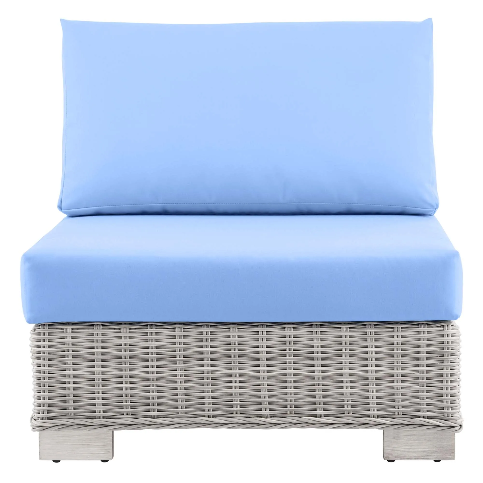 Conway Outdoor Patio Wicker Rattan Armless Chair by Modway