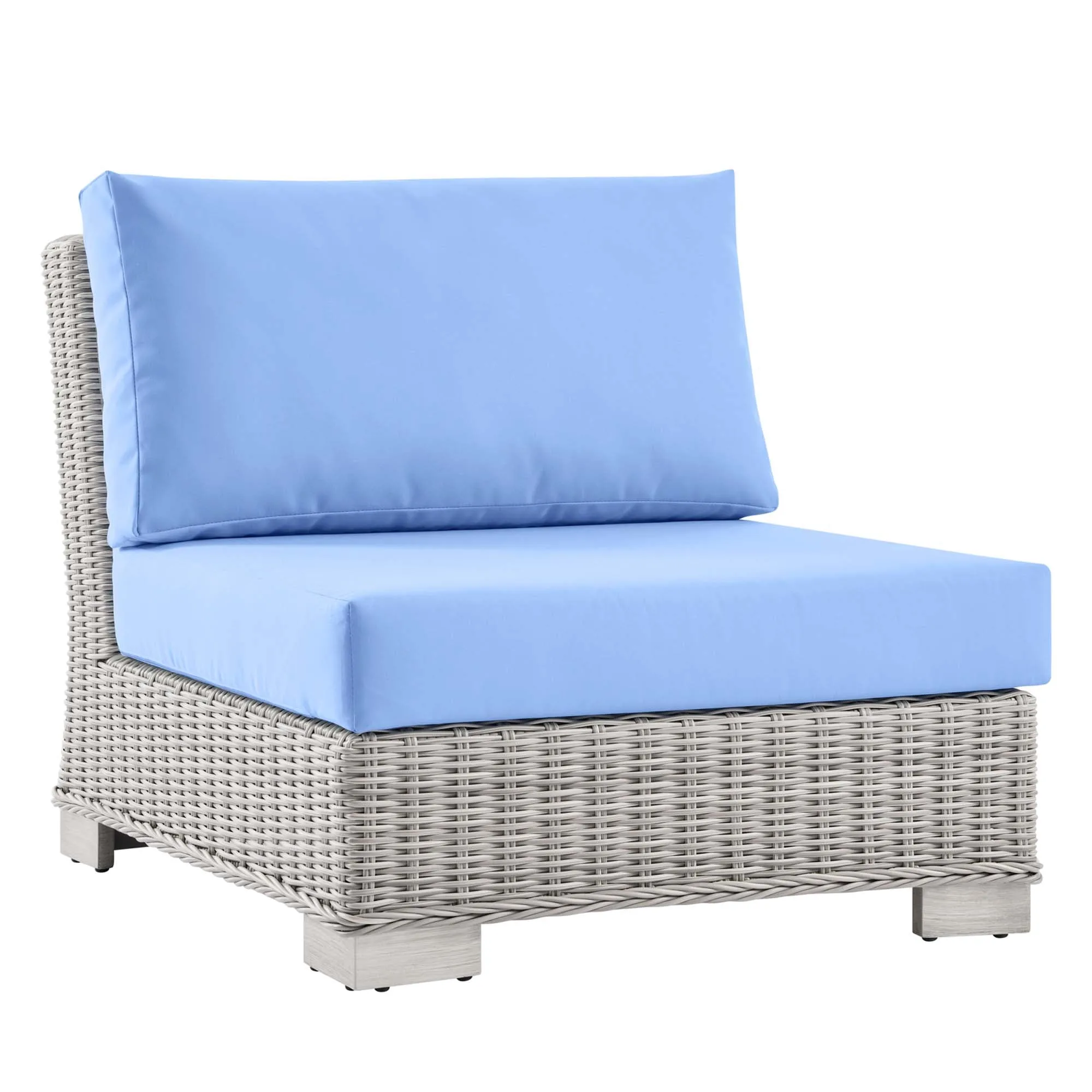 Conway Outdoor Patio Wicker Rattan Armless Chair by Modway