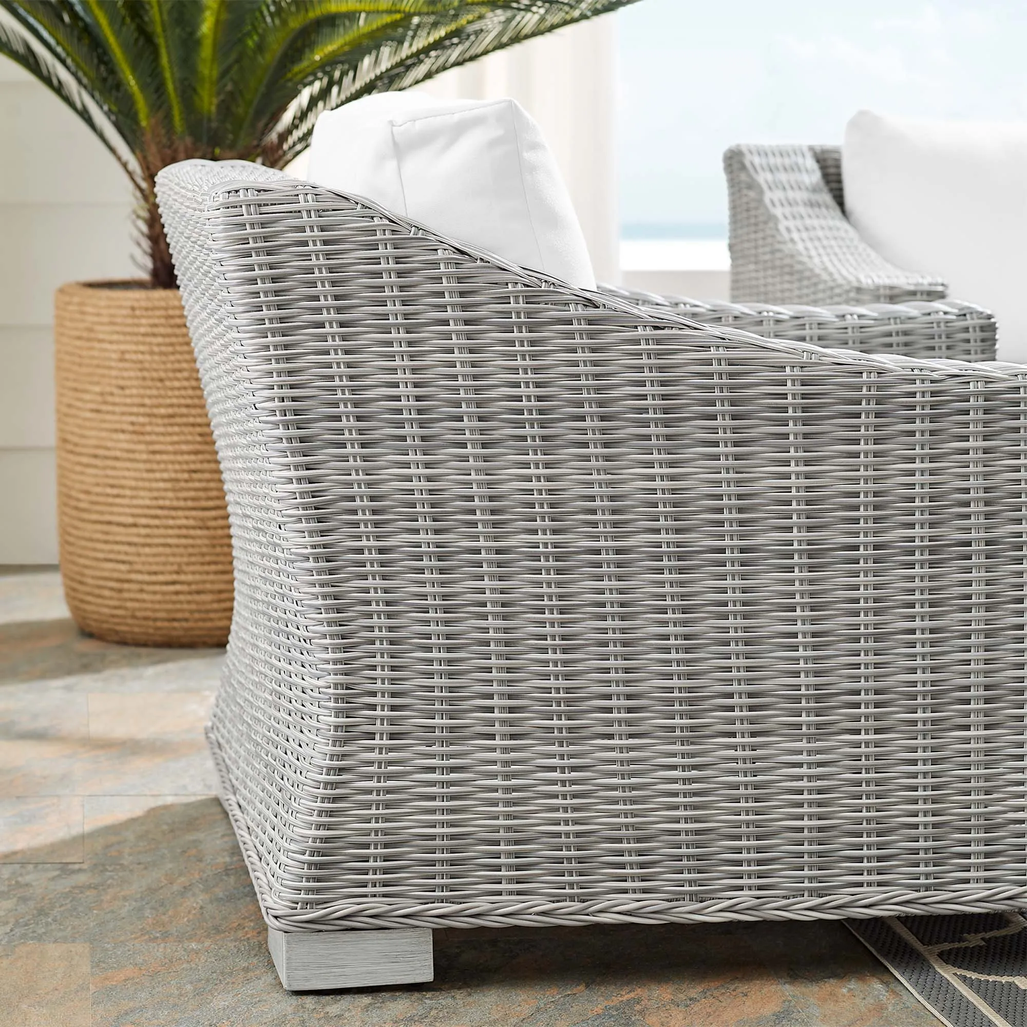 Conway Sunbrella® Outdoor Patio Wicker Rattan Armchair by Modway