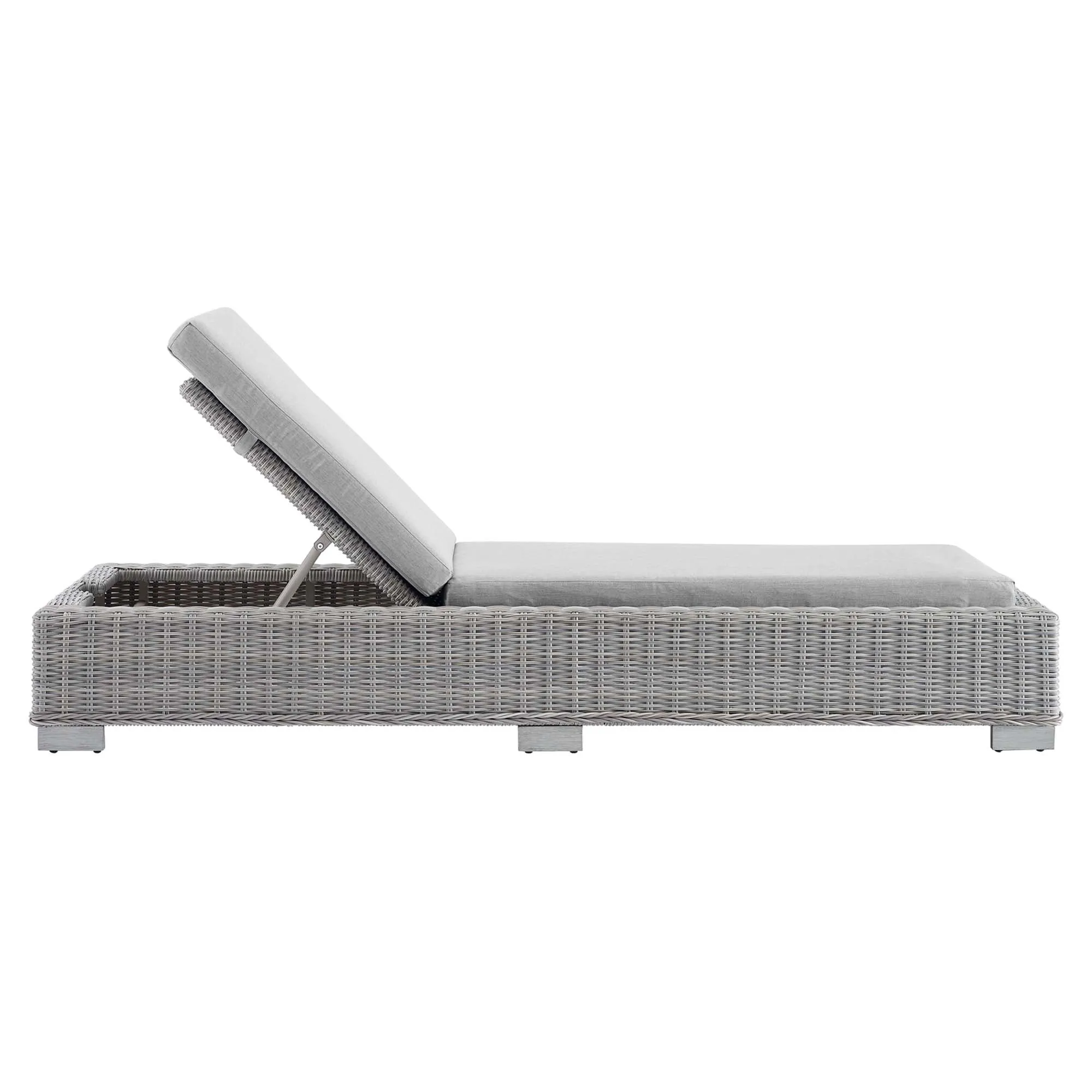 Conway Sunbrella® Outdoor Patio Wicker Rattan Chaise Lounge by Modway