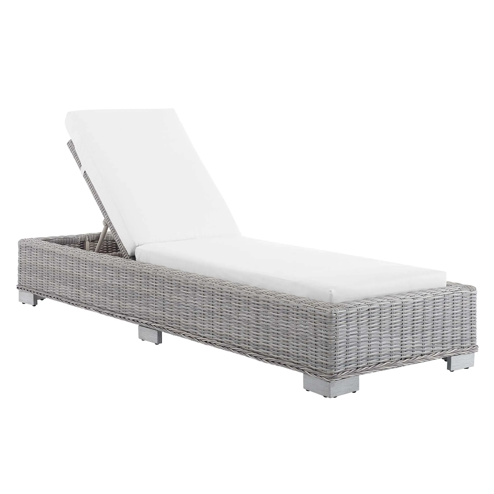 Conway Sunbrella® Outdoor Patio Wicker Rattan Chaise Lounge by Modway