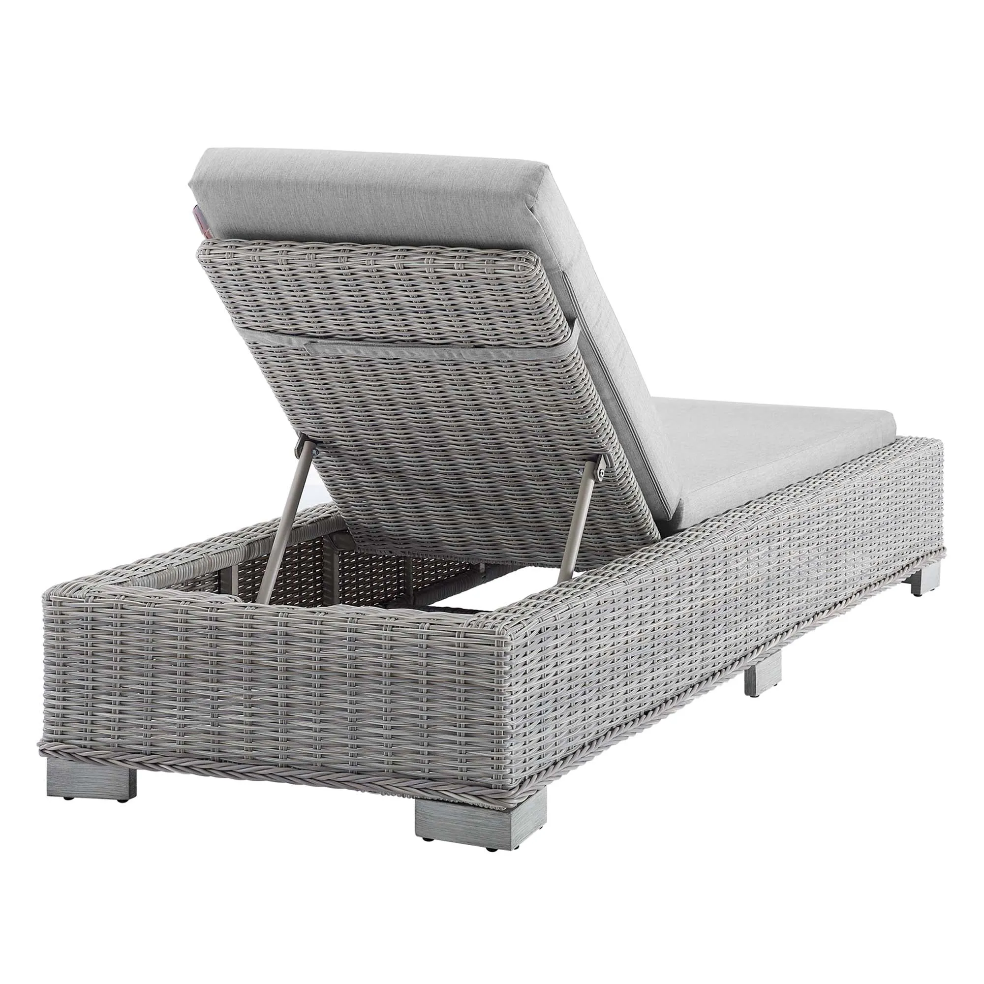 Conway Sunbrella® Outdoor Patio Wicker Rattan Chaise Lounge by Modway