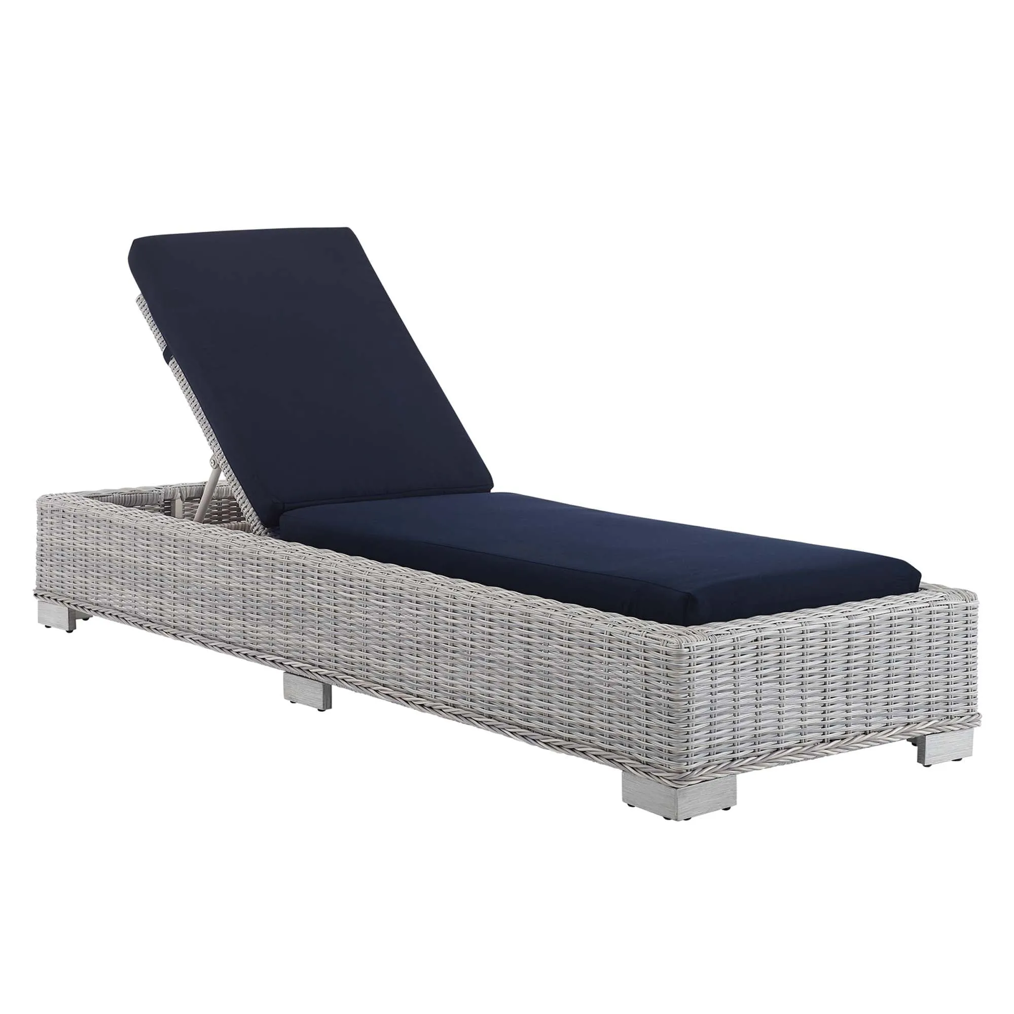 Conway Sunbrella® Outdoor Patio Wicker Rattan Chaise Lounge by Modway