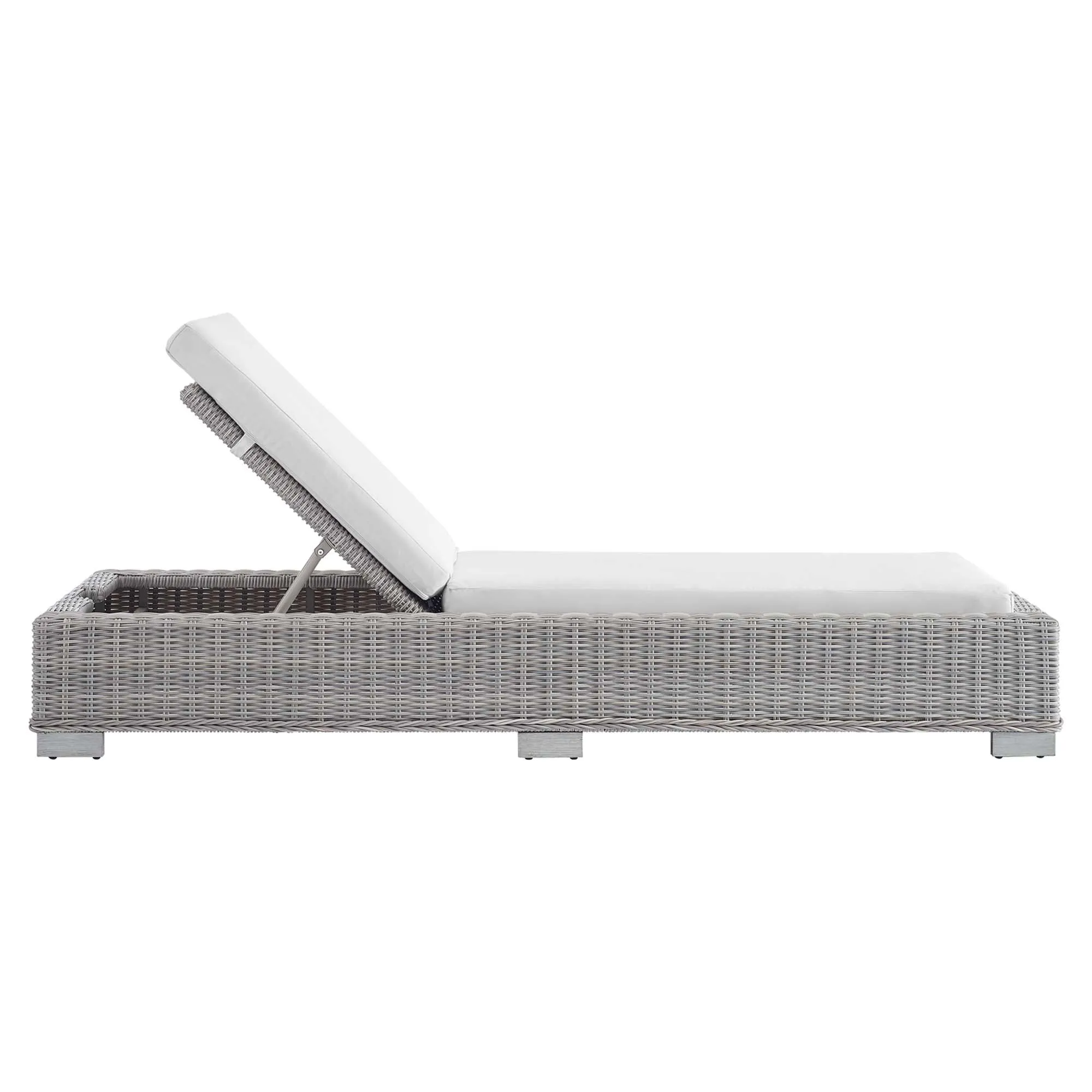 Conway Sunbrella® Outdoor Patio Wicker Rattan Chaise Lounge by Modway